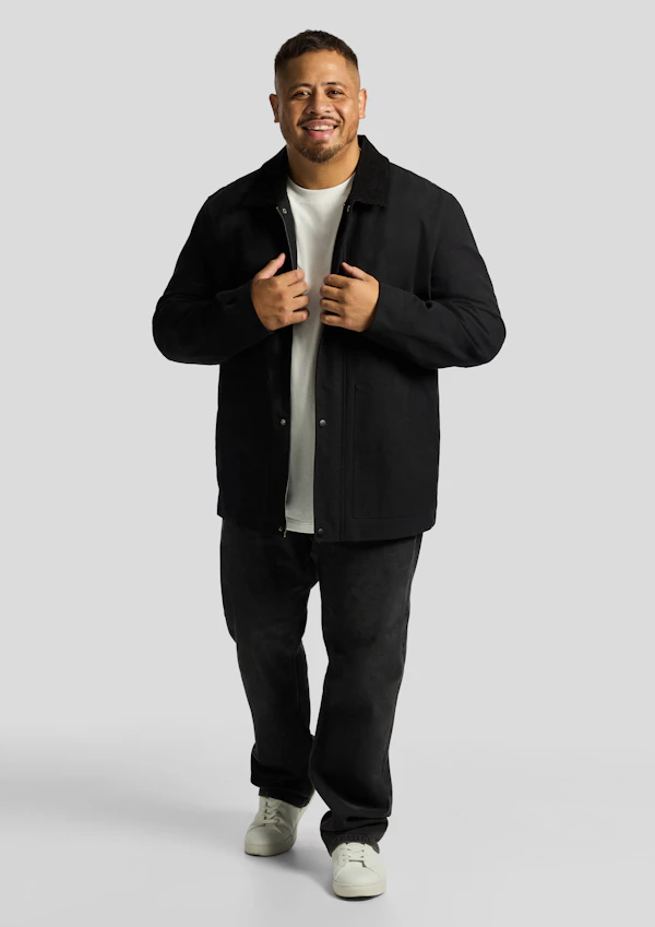 Black Outlander Worker Jacket