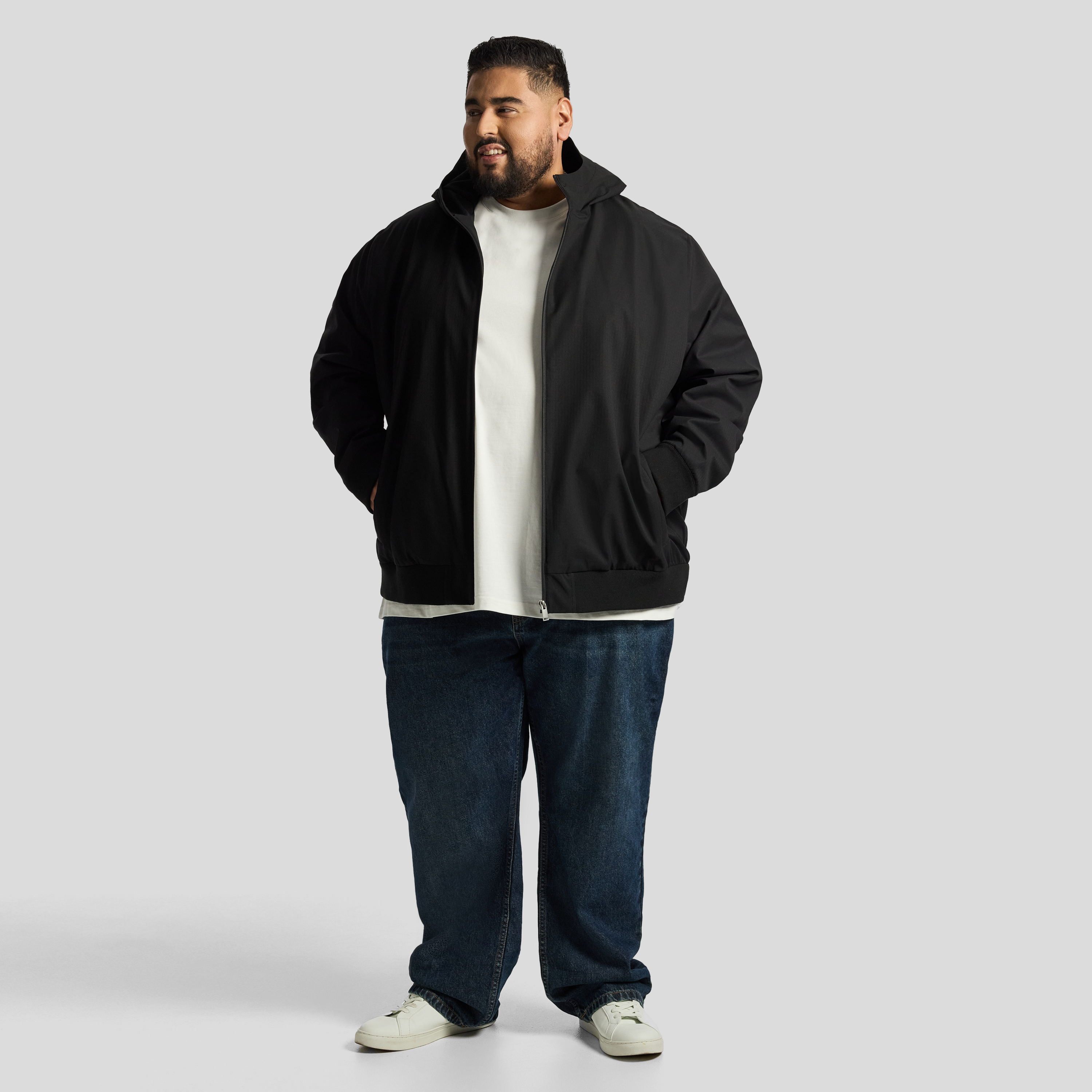 Black Lincoln Hooded Jacket