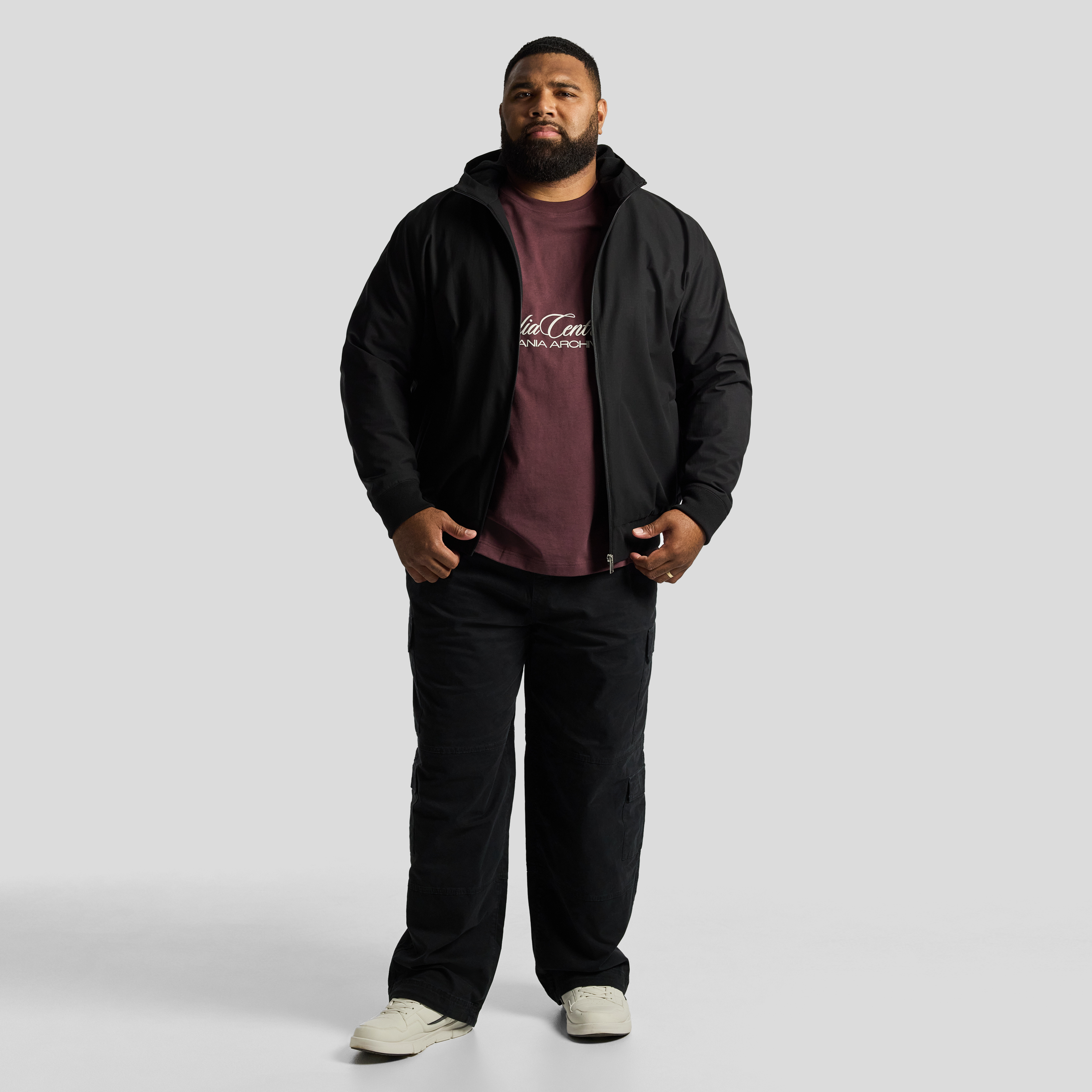 Black Lincoln Hooded Jacket