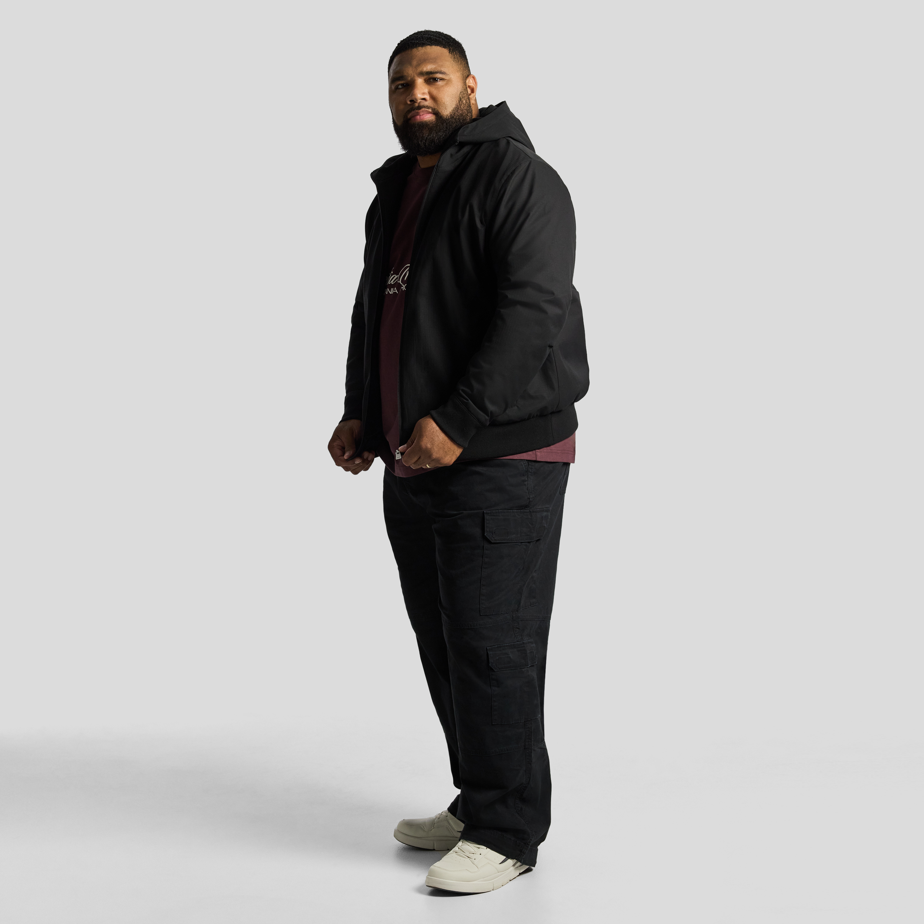 Black Lincoln Hooded Jacket