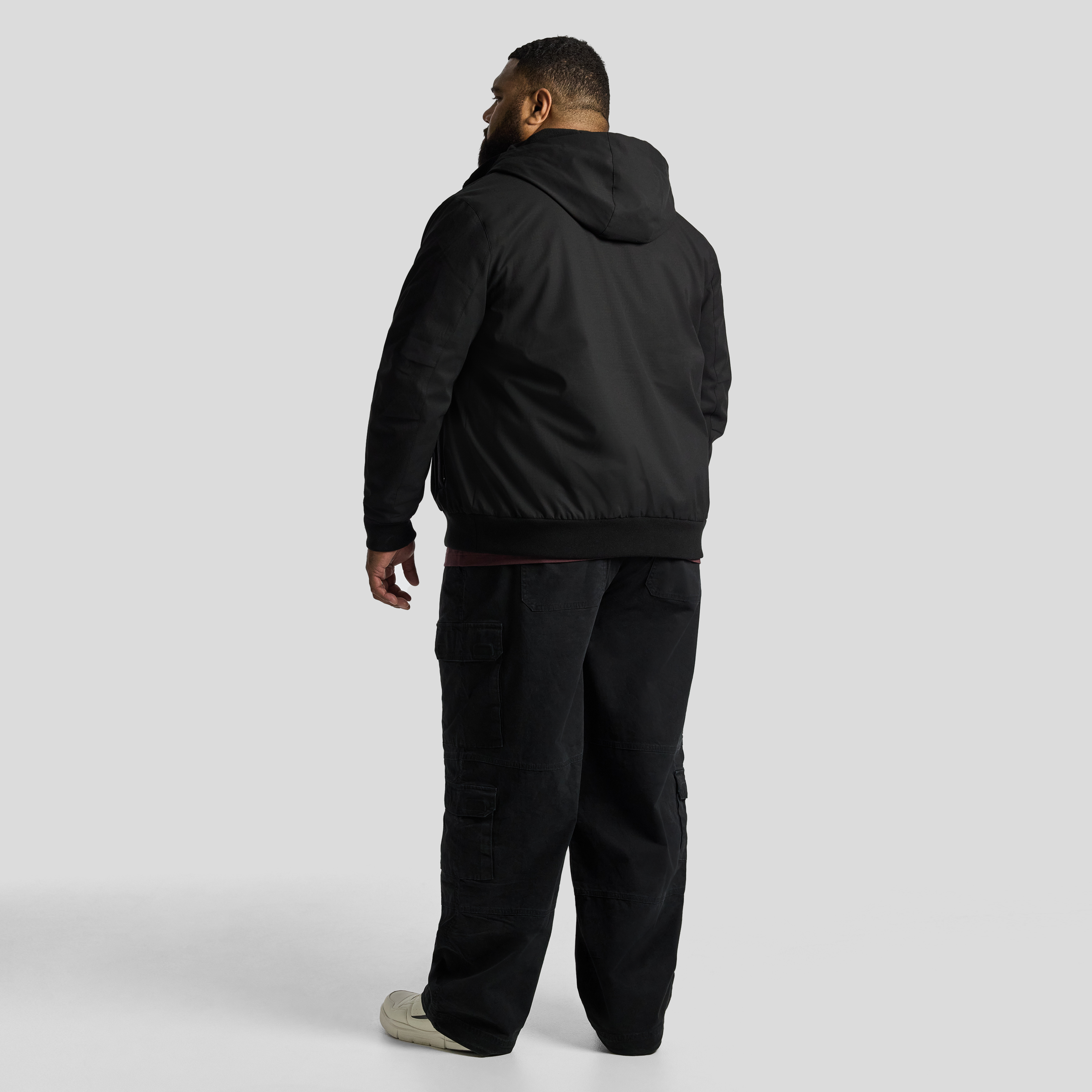 Black Lincoln Hooded Jacket