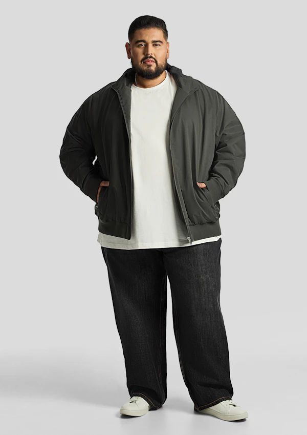 Military Green Lincoln Hooded Jacket