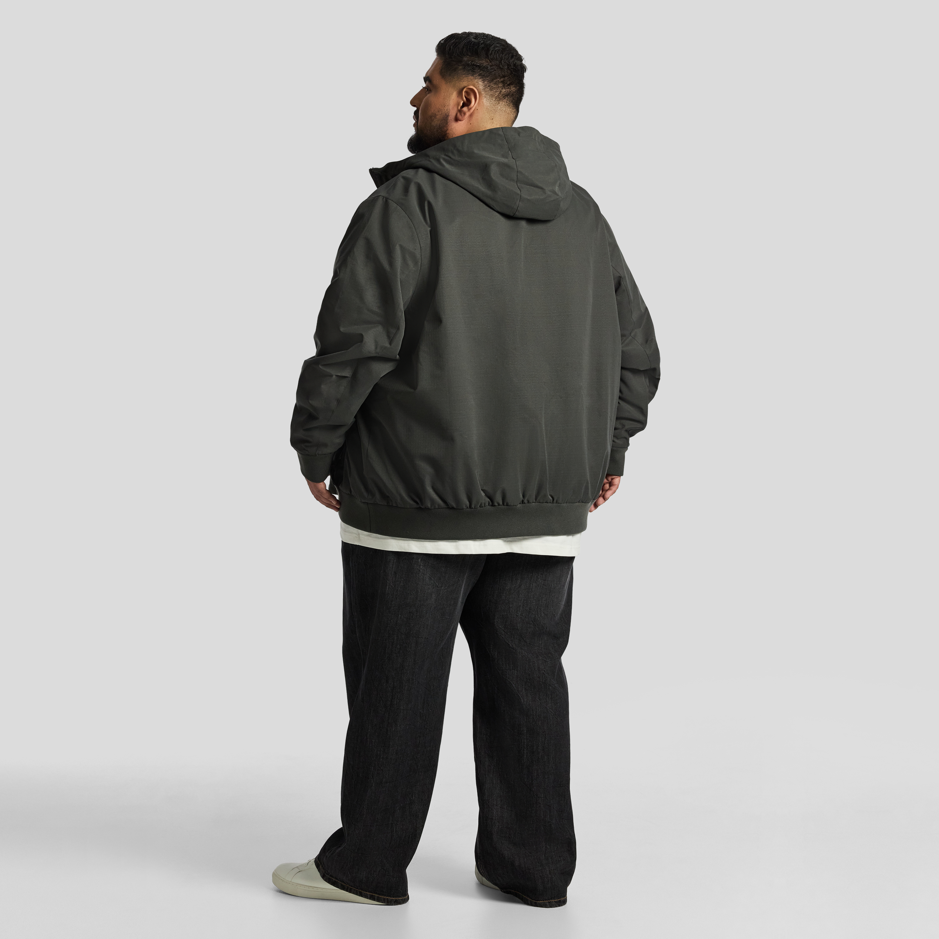 Military Green Lincoln Hooded Jacket