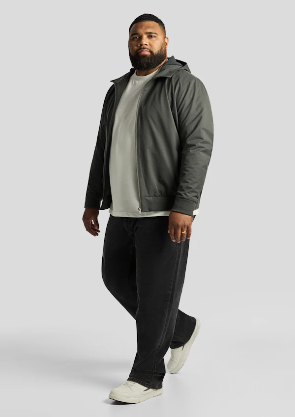 Military Green Lincoln Hooded Jacket