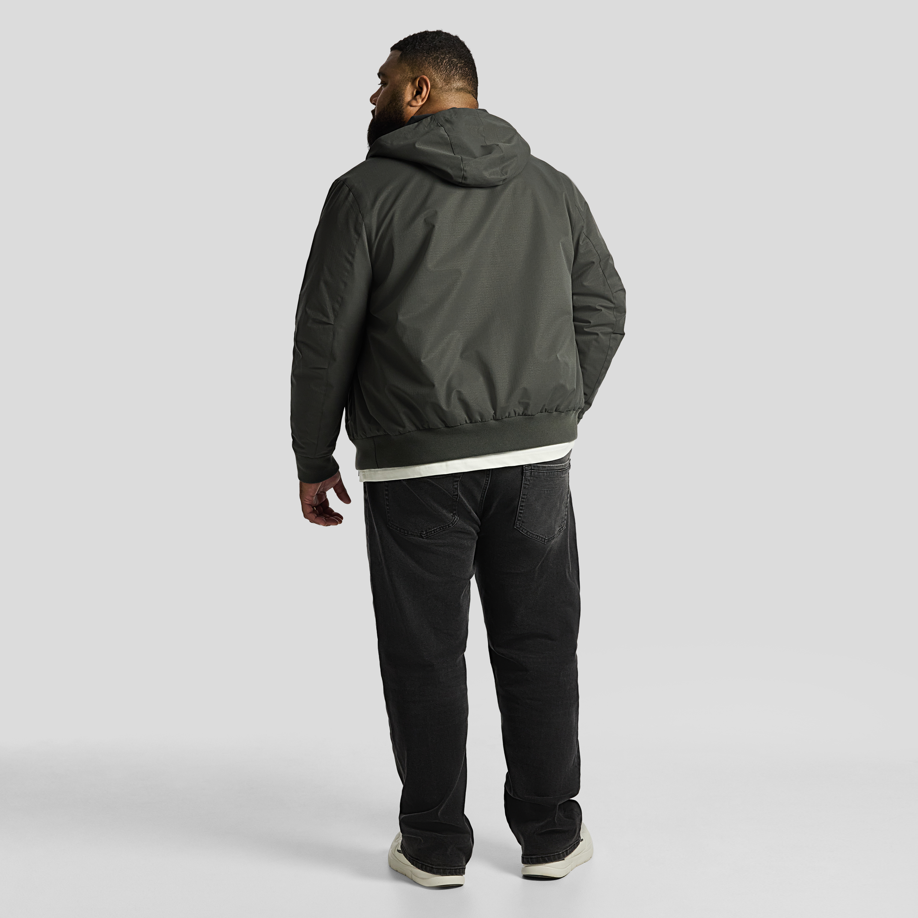 Military Green Lincoln Hooded Jacket