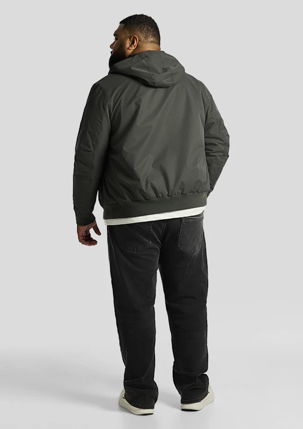 Military Green Lincoln Hooded Jacket