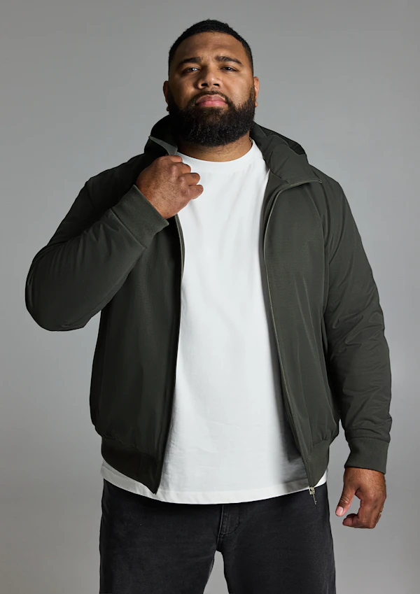 Military Green Lincoln Hooded Jacket