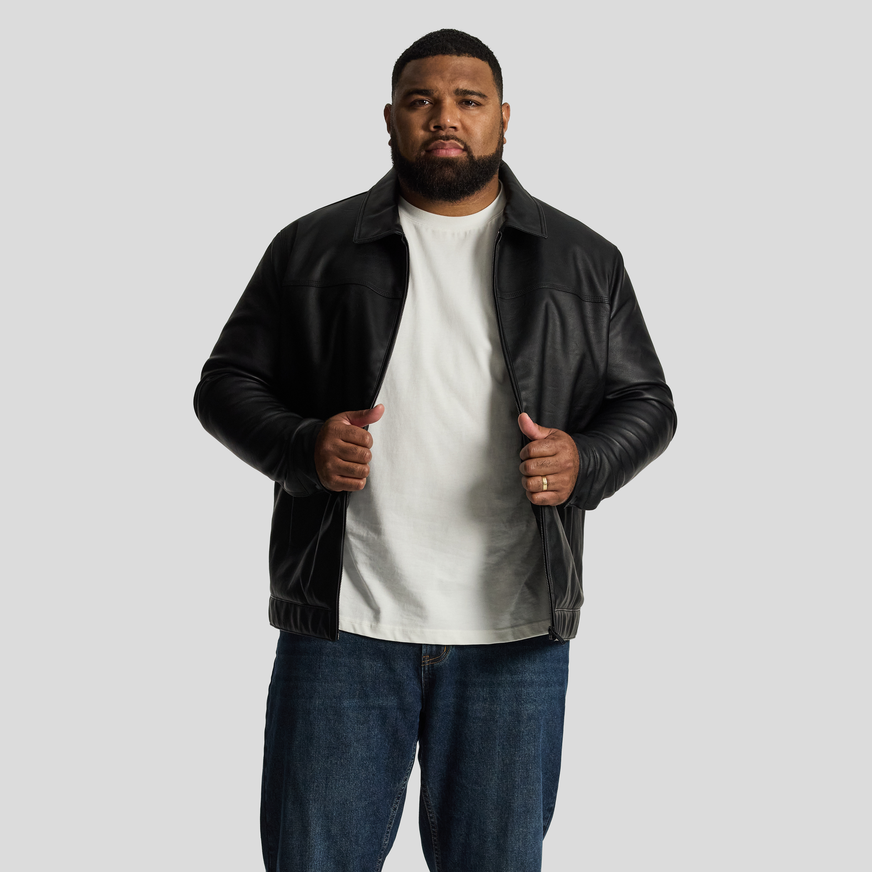 Jagger Faux Leather Jacket