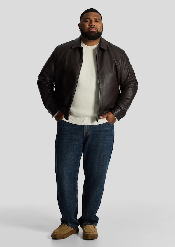 Brown Dylan Faux Leather Jacket