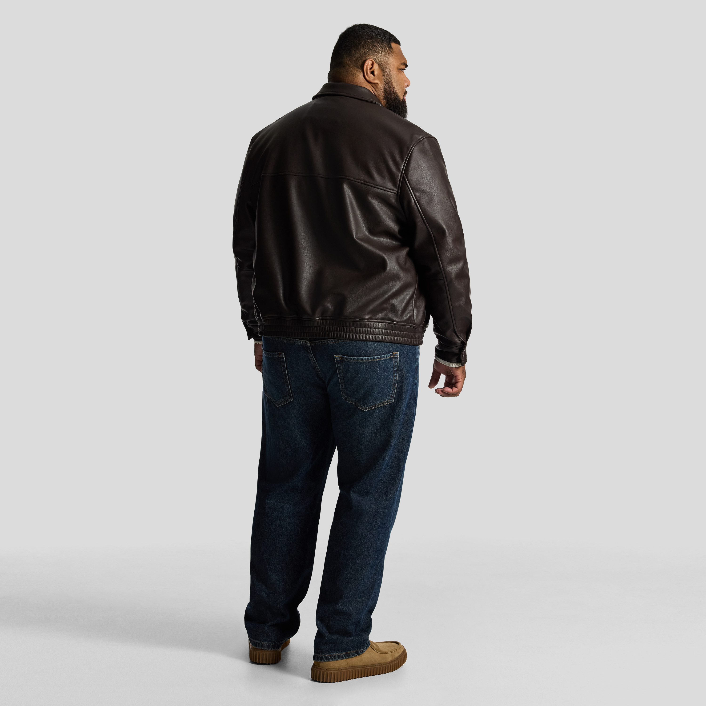 Brown Dylan Faux Leather Jacket