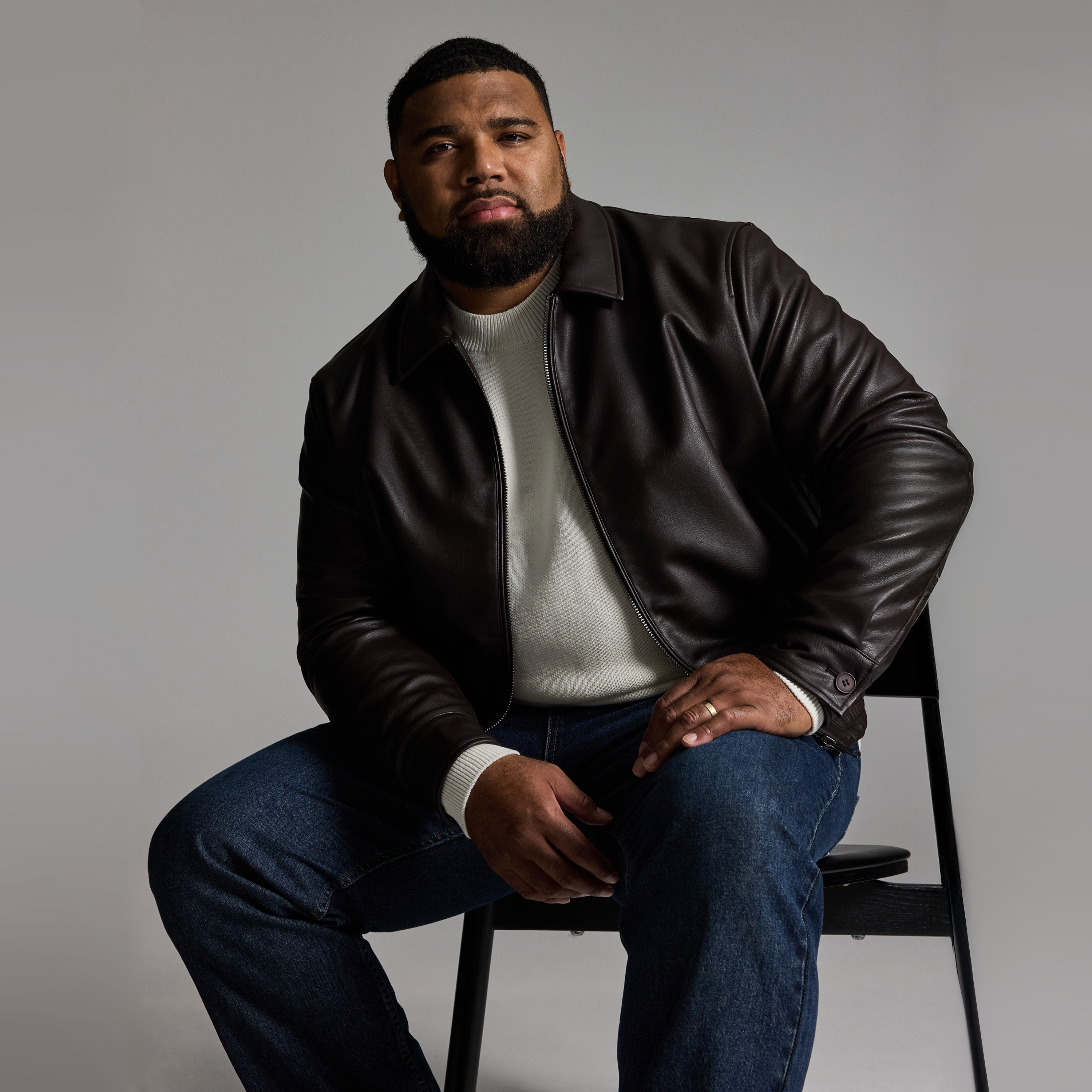 Brown Dylan Faux Leather Jacket