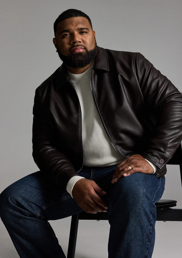 Brown Dylan Faux Leather Jacket