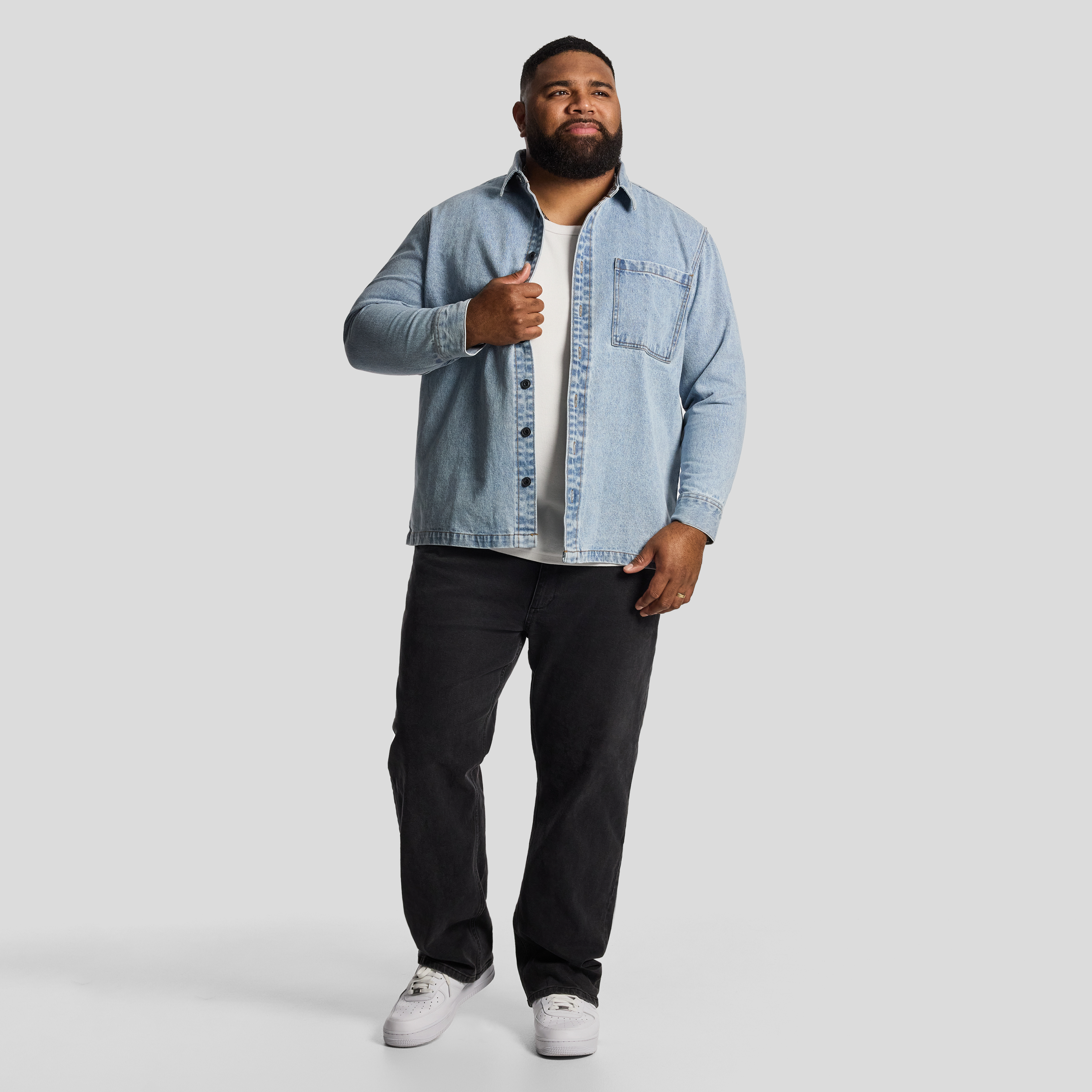 Light Denim Rowe Overshirt