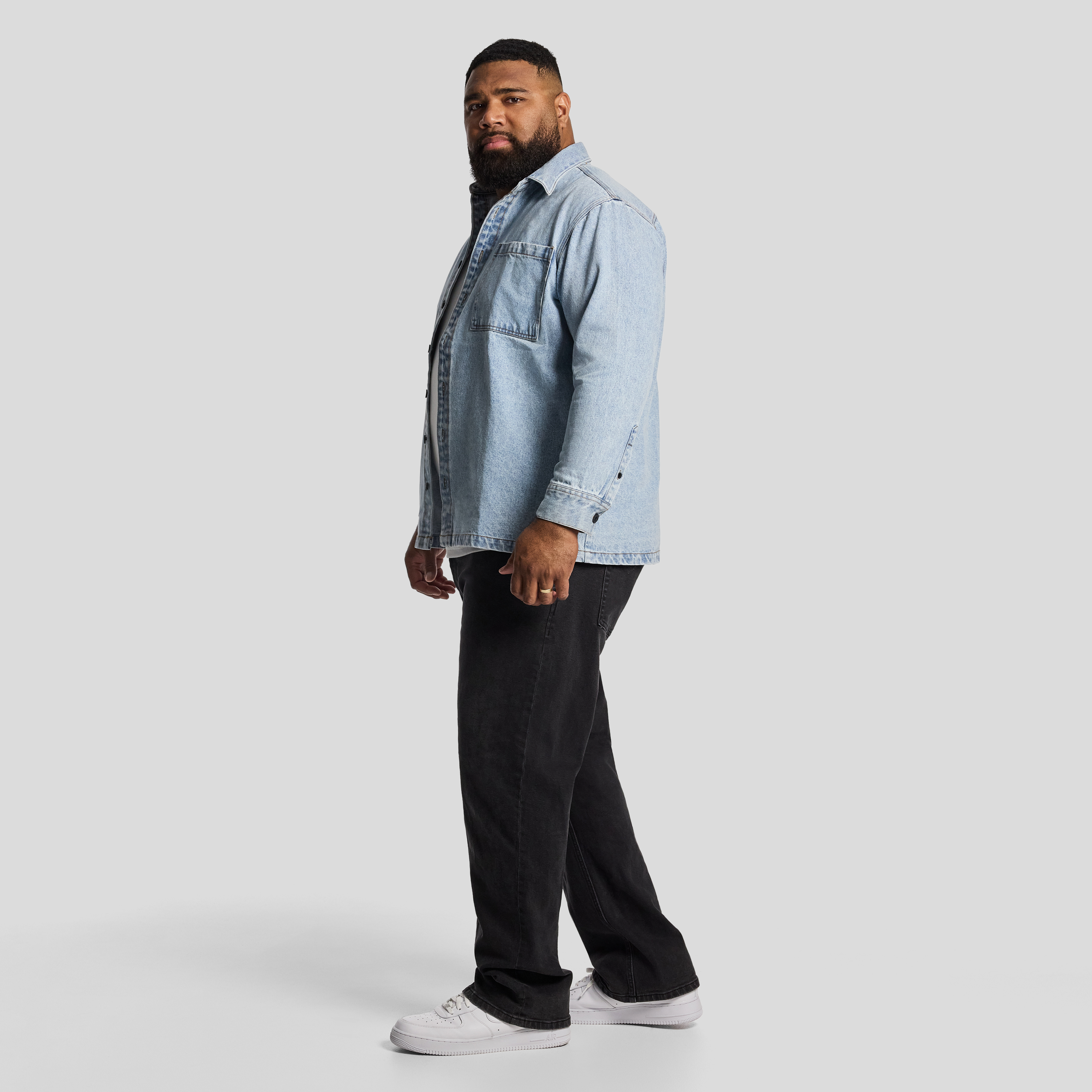 Light Denim Rowe Overshirt