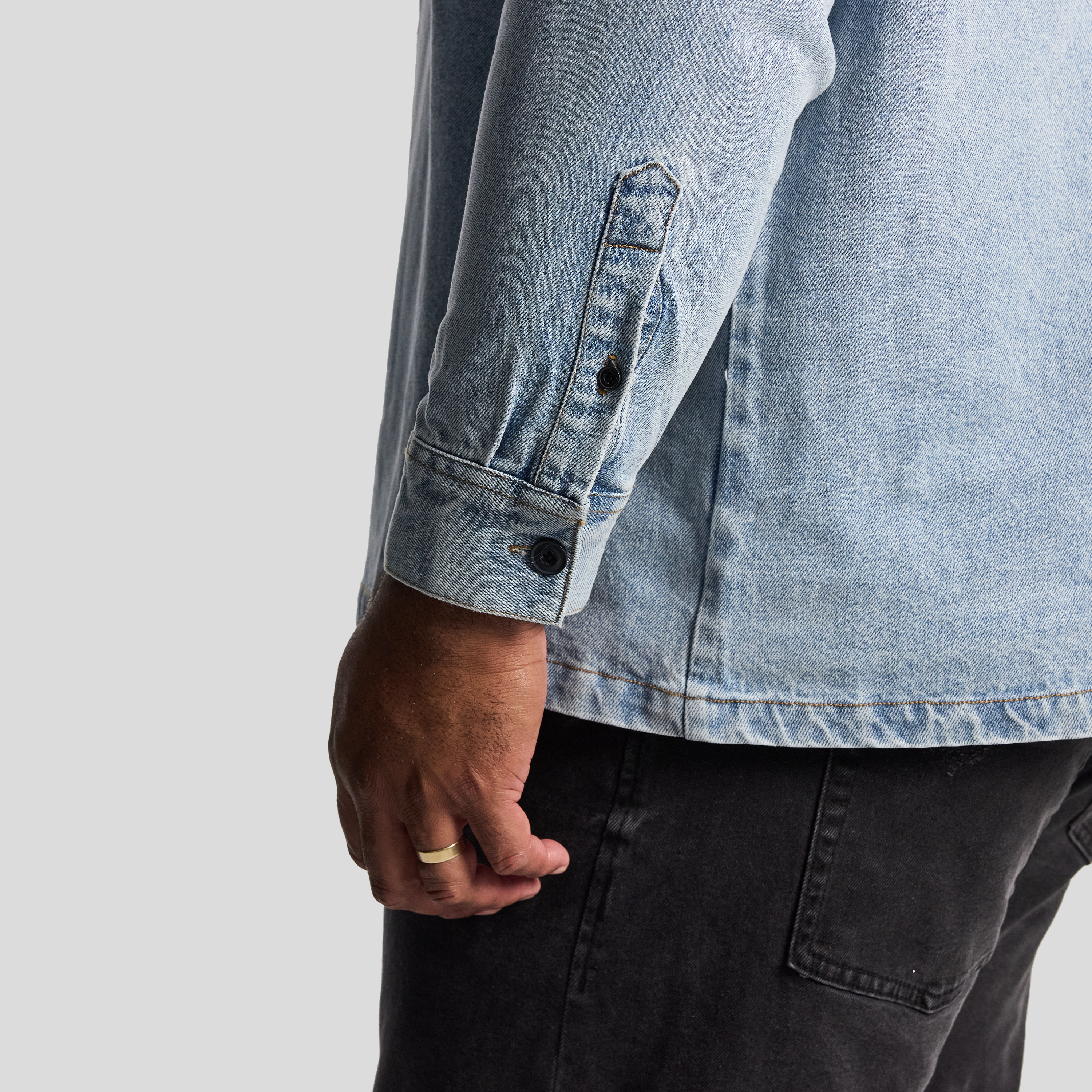 Light Denim Rowe Overshirt