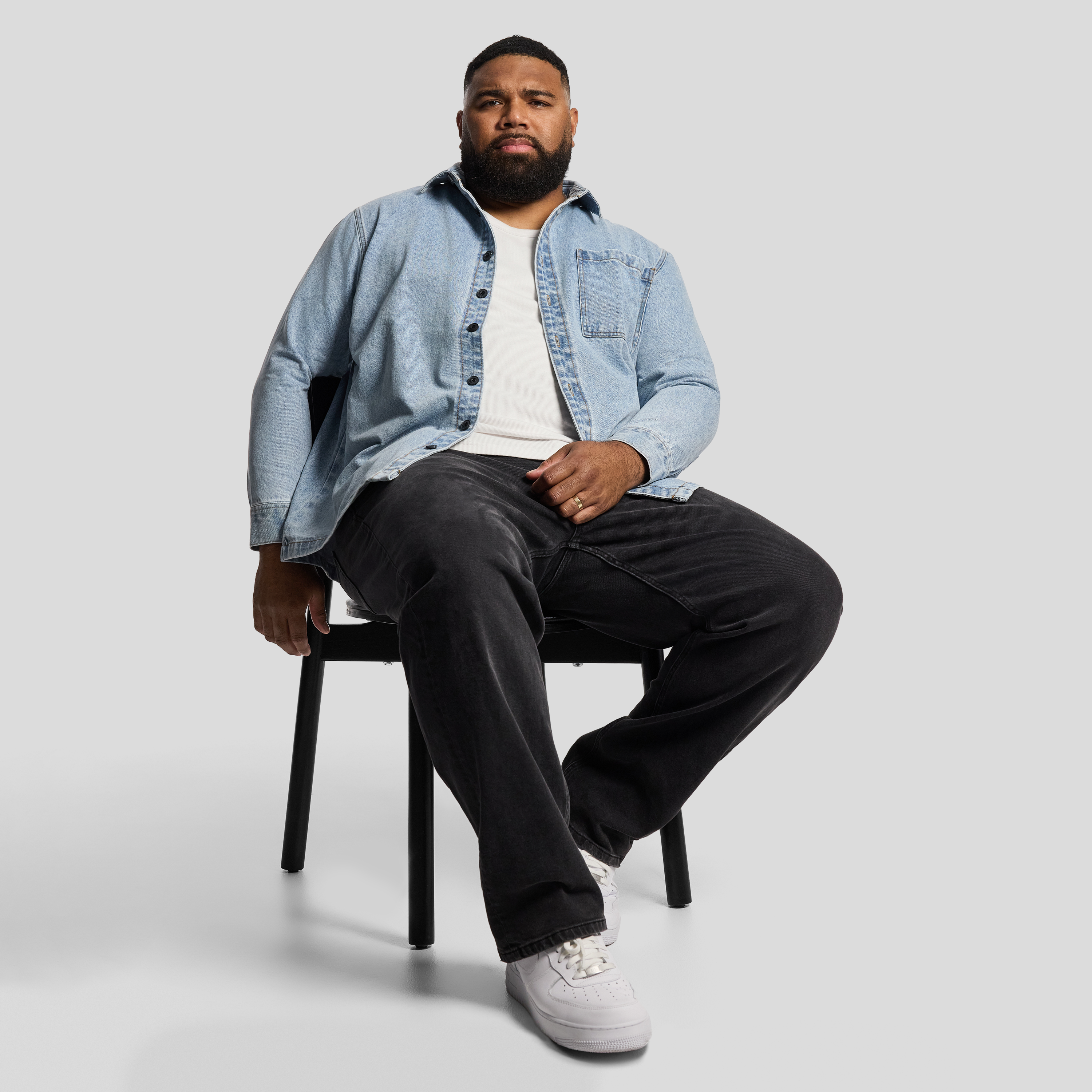 Light Denim Rowe Overshirt