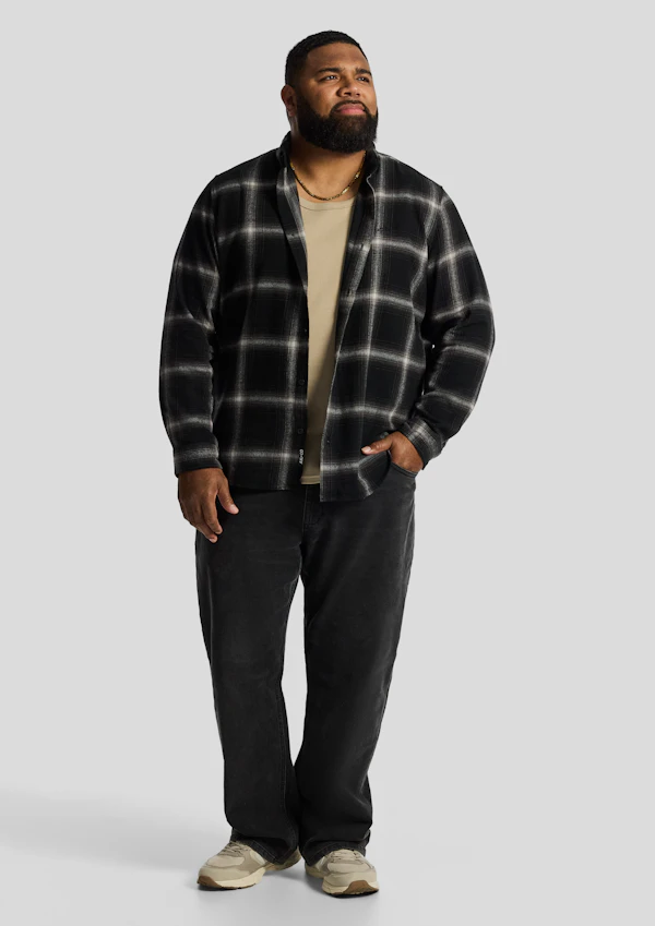 Black Brickfield Check Shirt