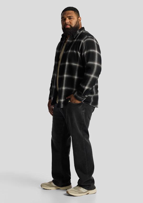 Black Brickfield Check Shirt