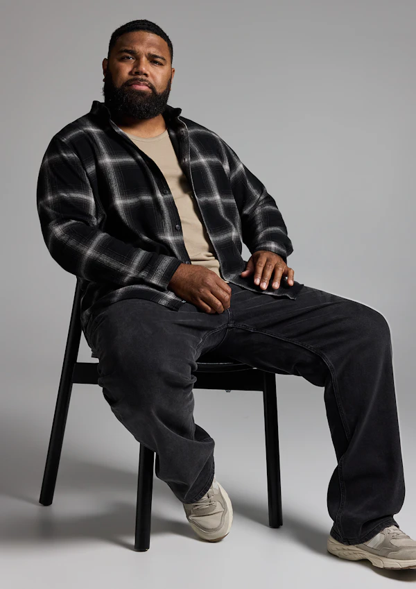 Black Brickfield Check Shirt