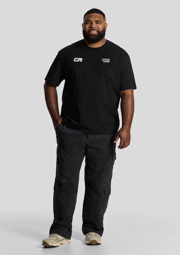 Charcoal Jono Loose Cargo Pant