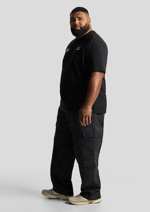 Charcoal Jono Loose Cargo Pant