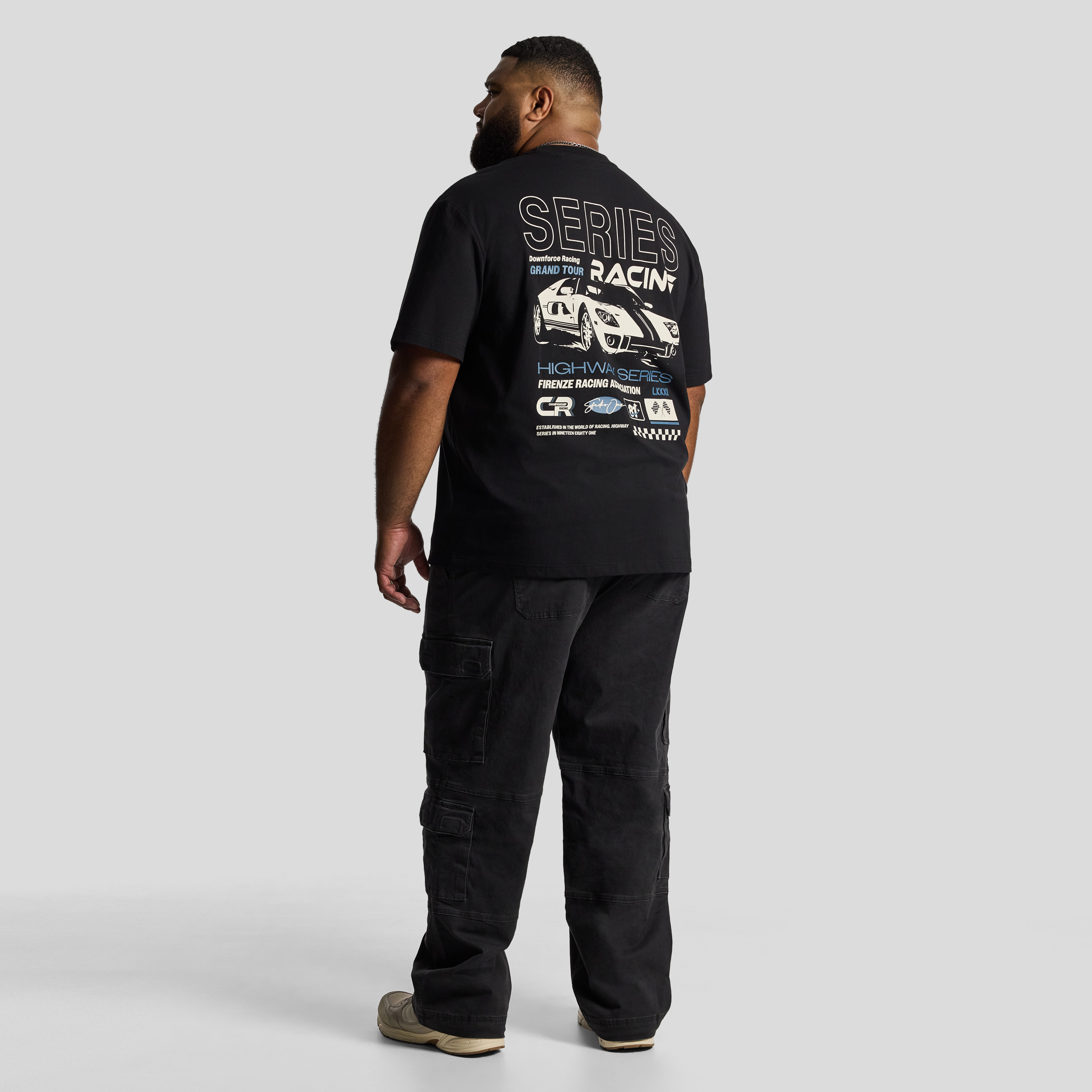 Charcoal Jono Loose Cargo Pant