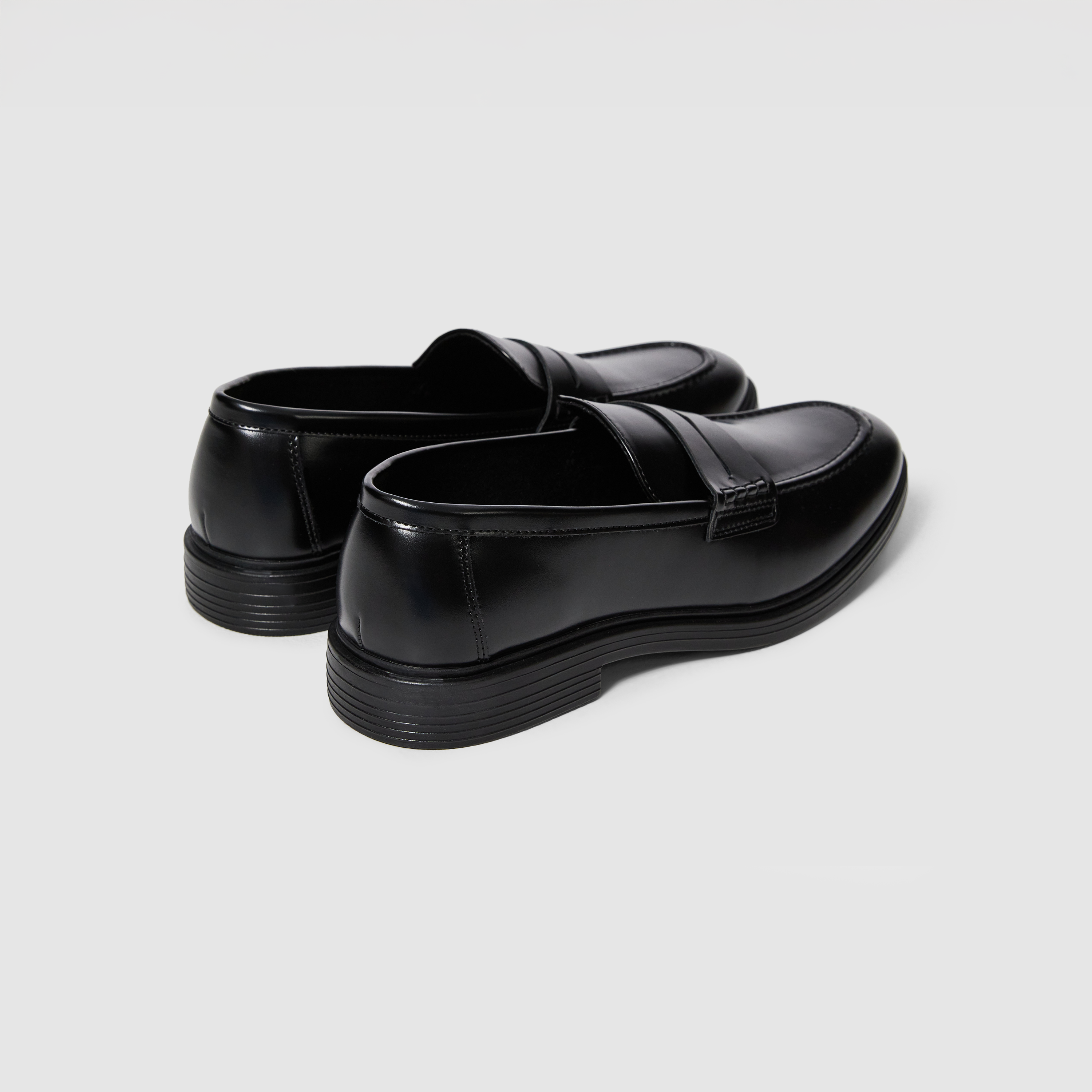 Black Rawson Faux Leather Dress Shoe