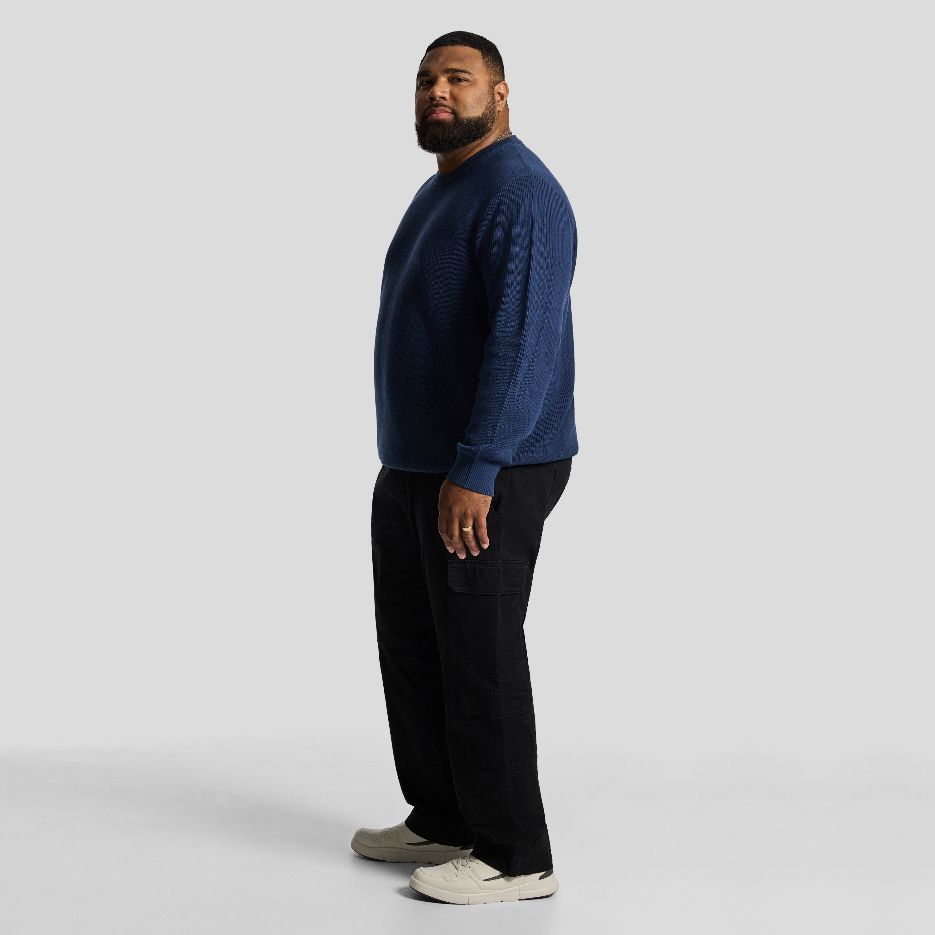 Blue Kirby Crew Neck Knit