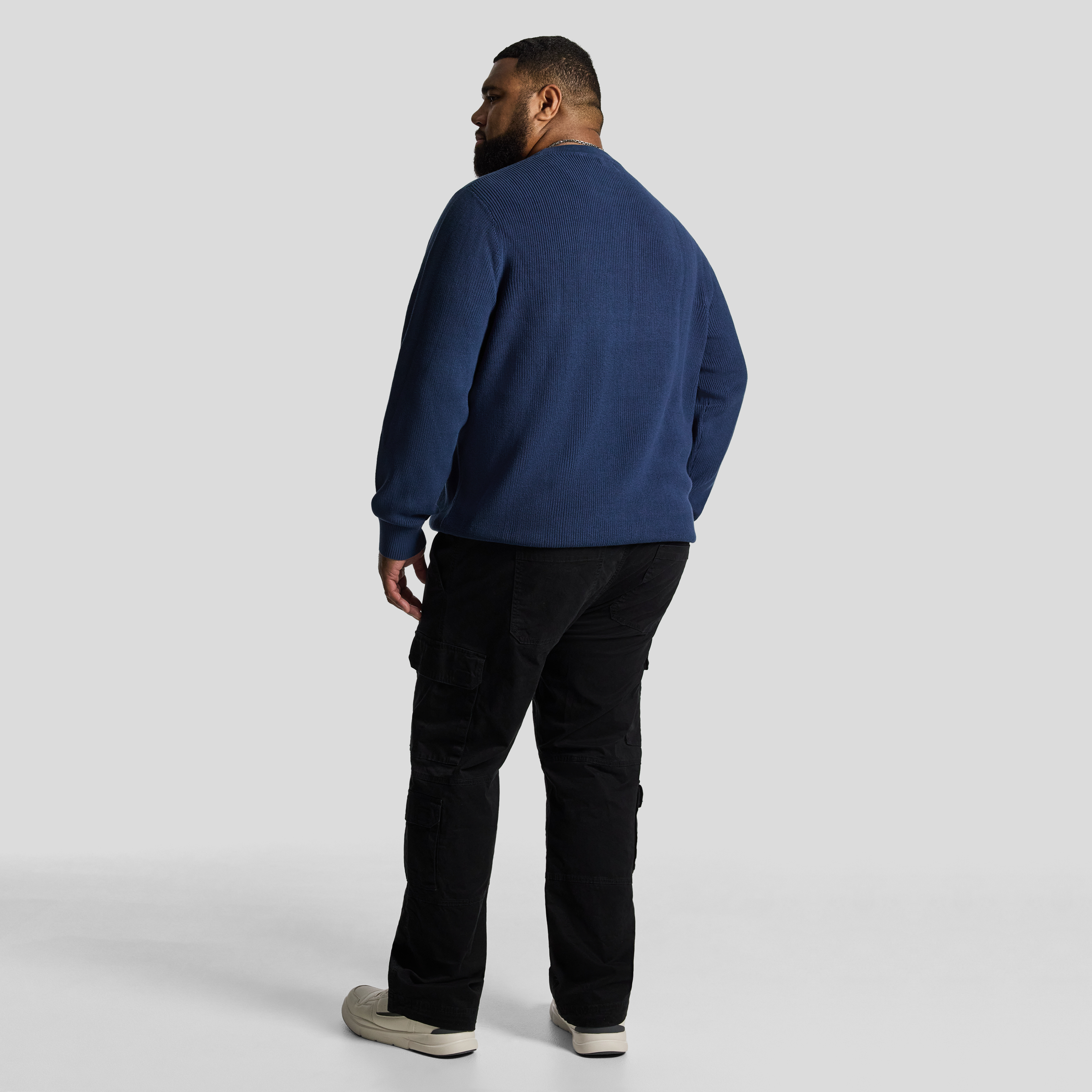 Blue Kirby Crew Neck Knit