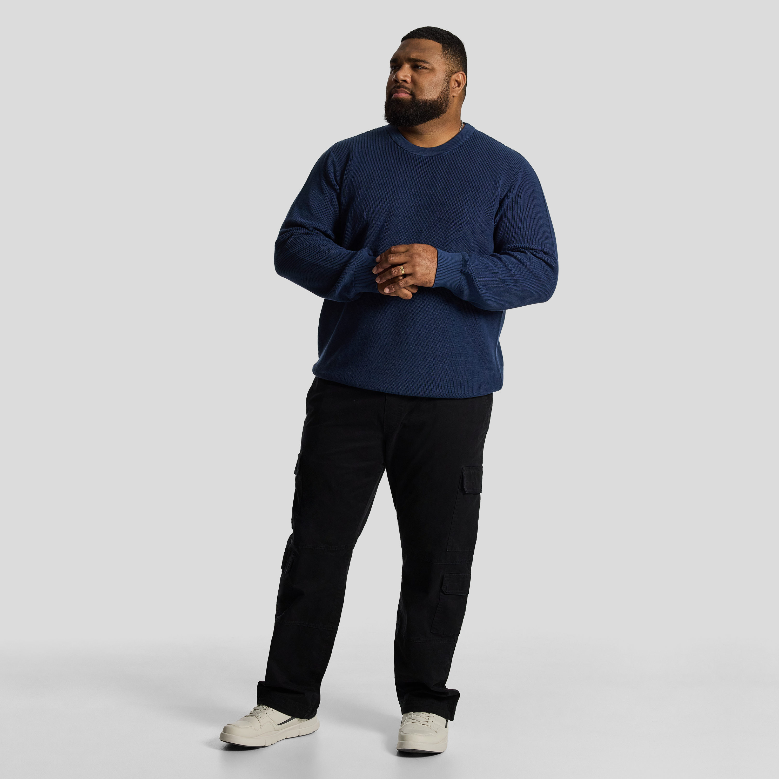 Blue Kirby Crew Neck Knit