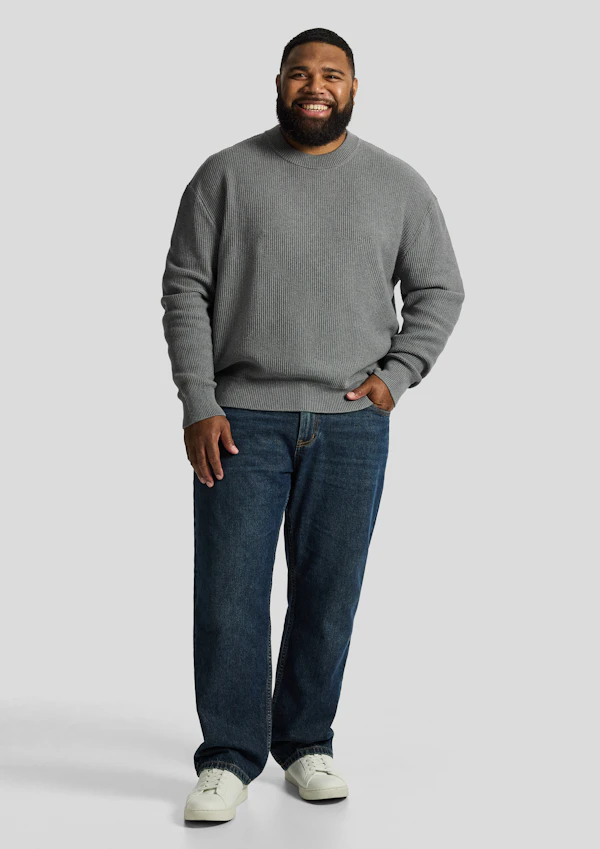 Grey Sharky Relaxed Fit Pullover