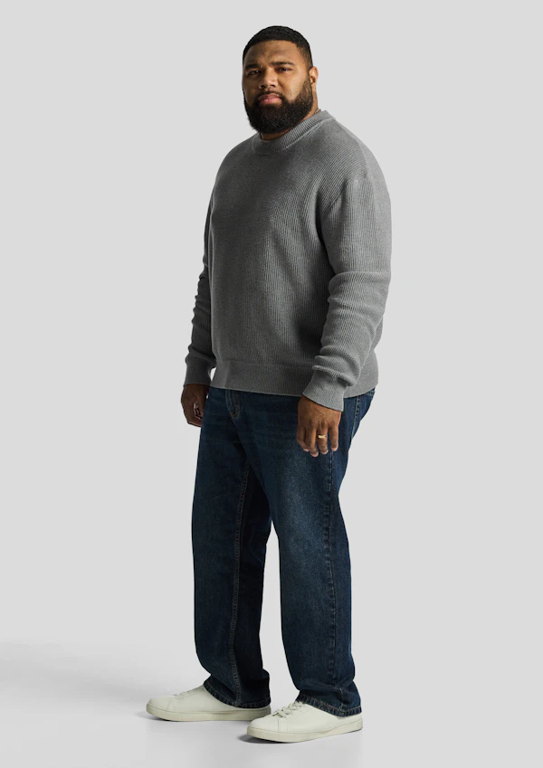 Grey Sharky Relaxed Fit Pullover