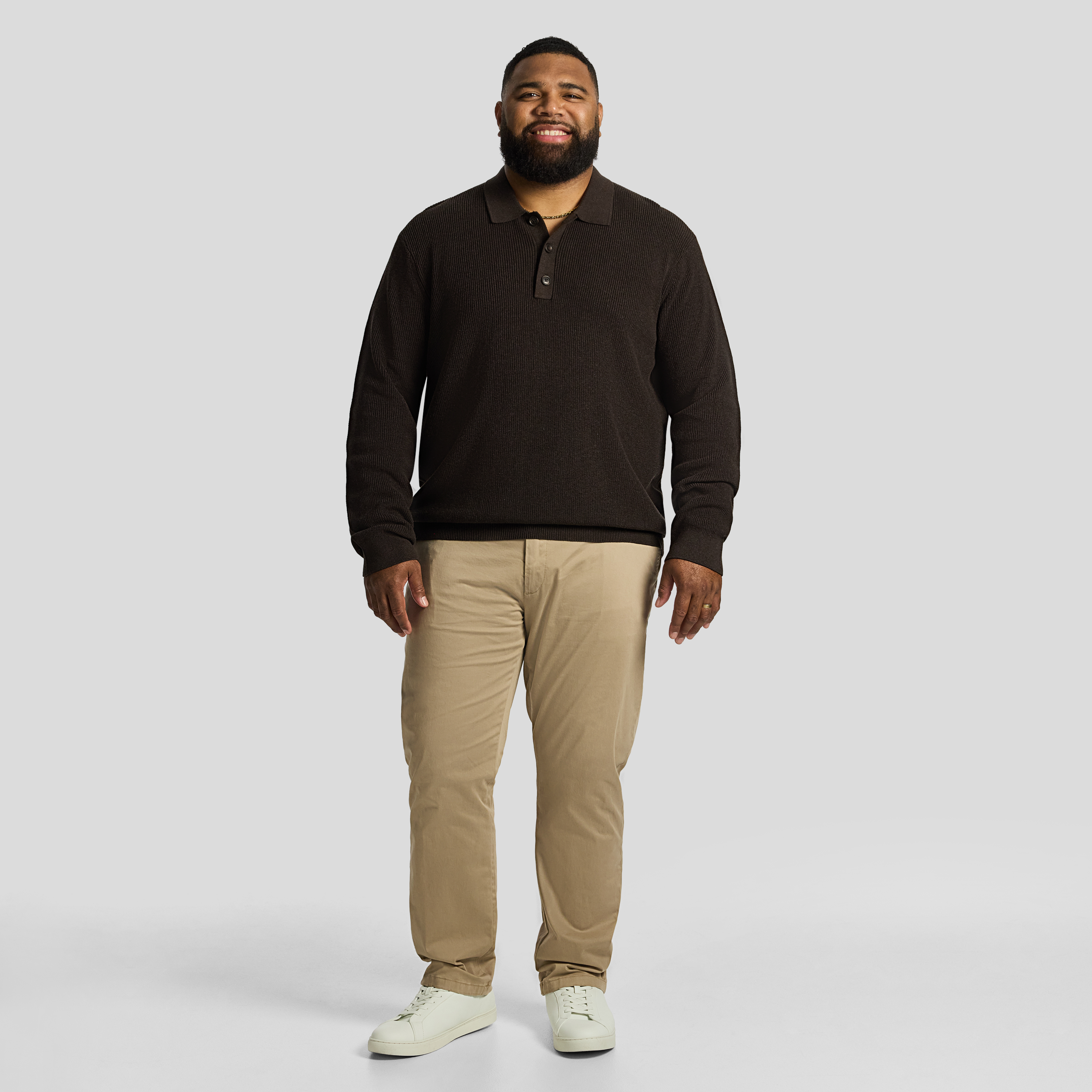 Brown Sammy Button Pullover