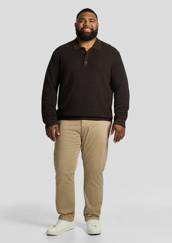 Brown Sammy Button Pullover