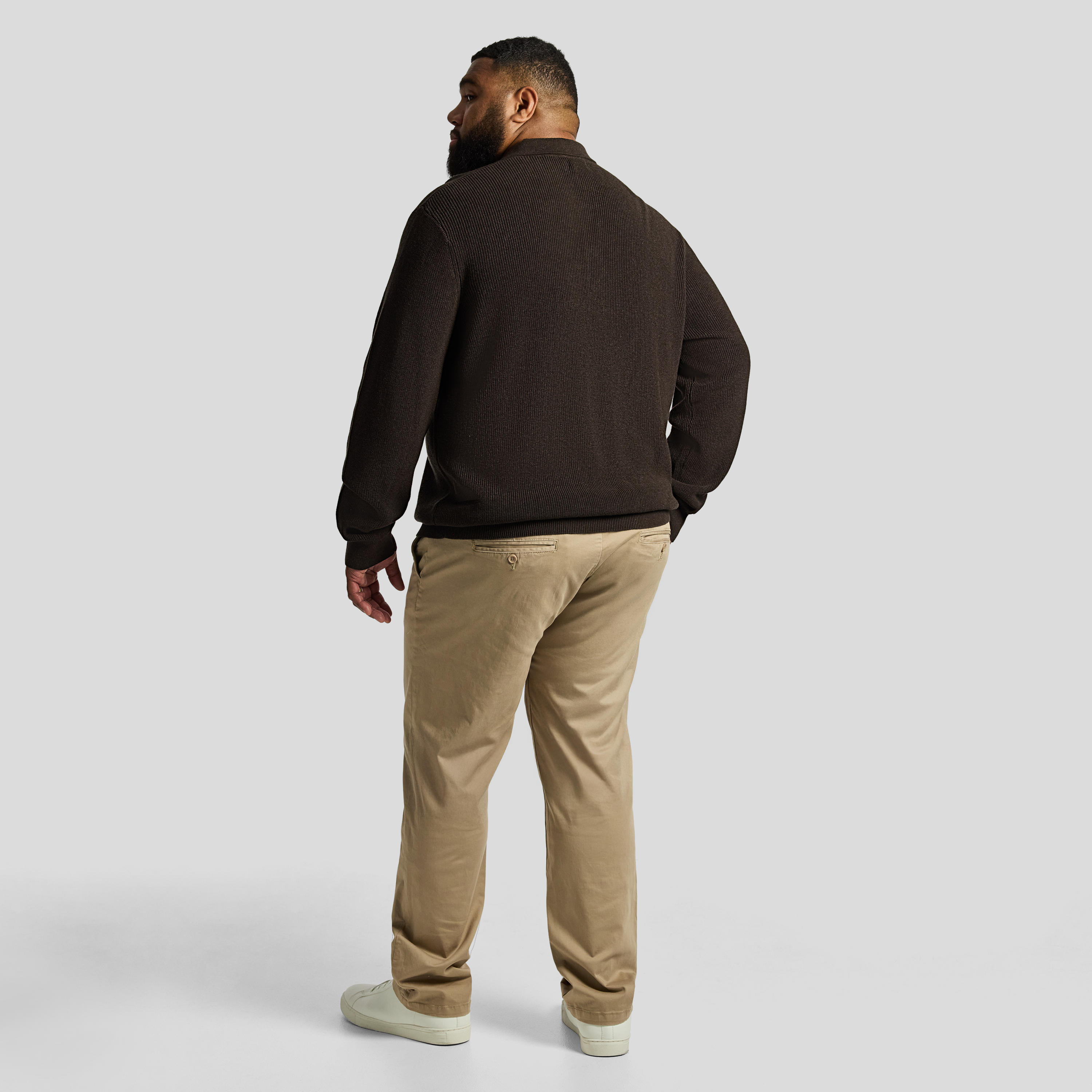 Brown Sammy Button Pullover