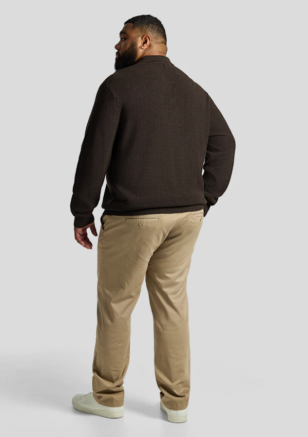 Brown Sammy Button Pullover