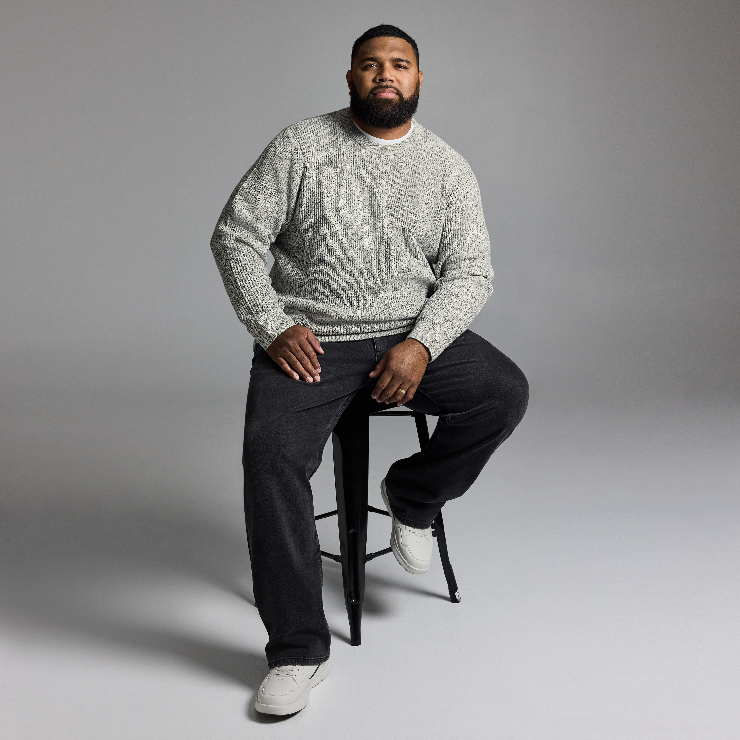 Ice Grey Latham Relaxed Fit Pullover