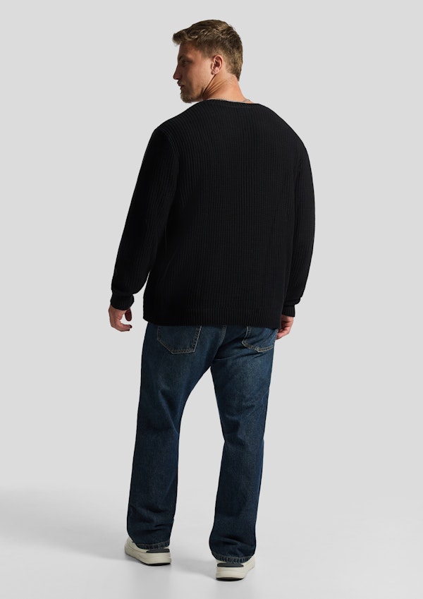 Black Cobain V Relaxed Pullover