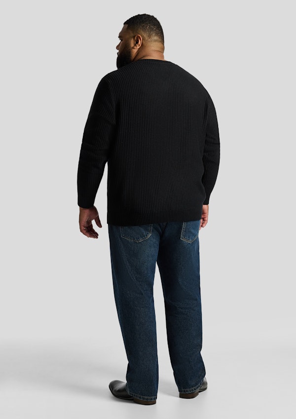 Black Cobain V Relaxed Pullover