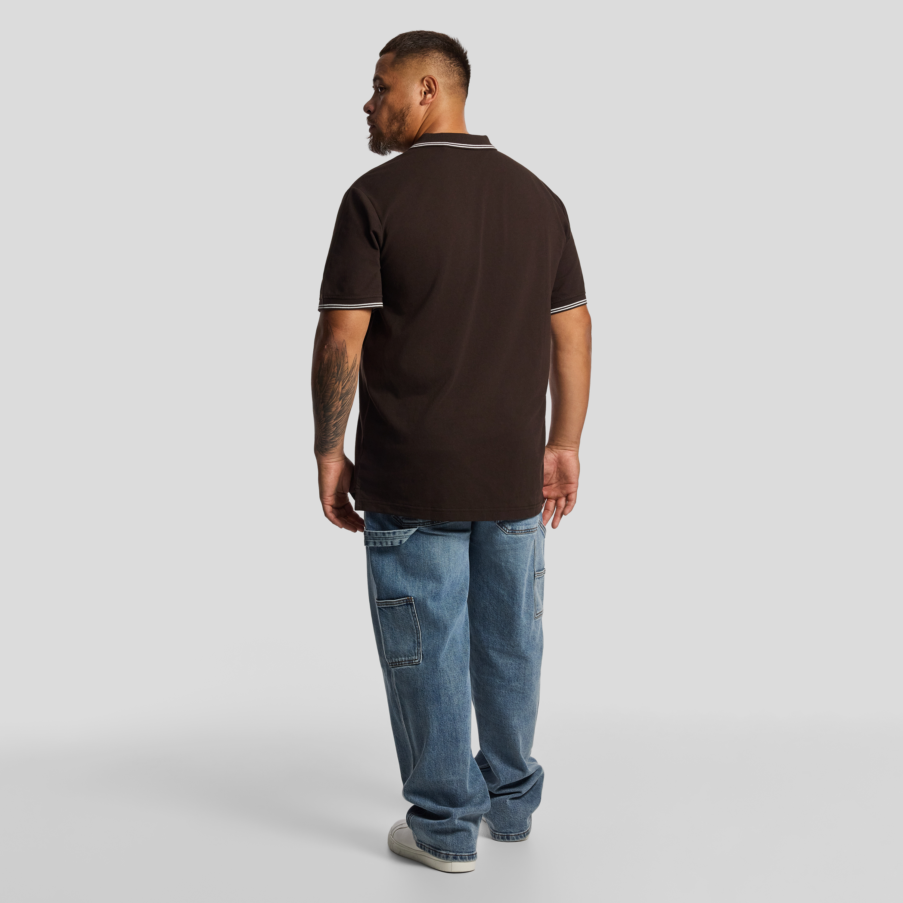 Brown Hogan Cotton Blend Polo Shirt