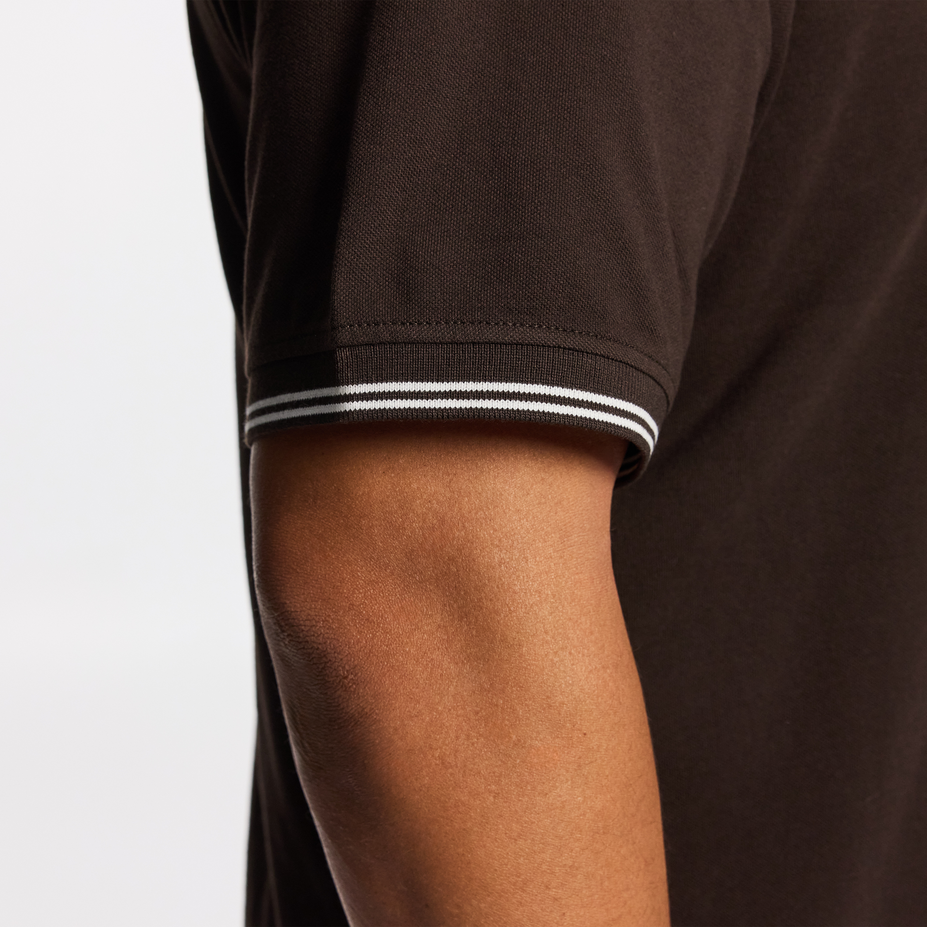 Brown Hogan Cotton Blend Polo Shirt