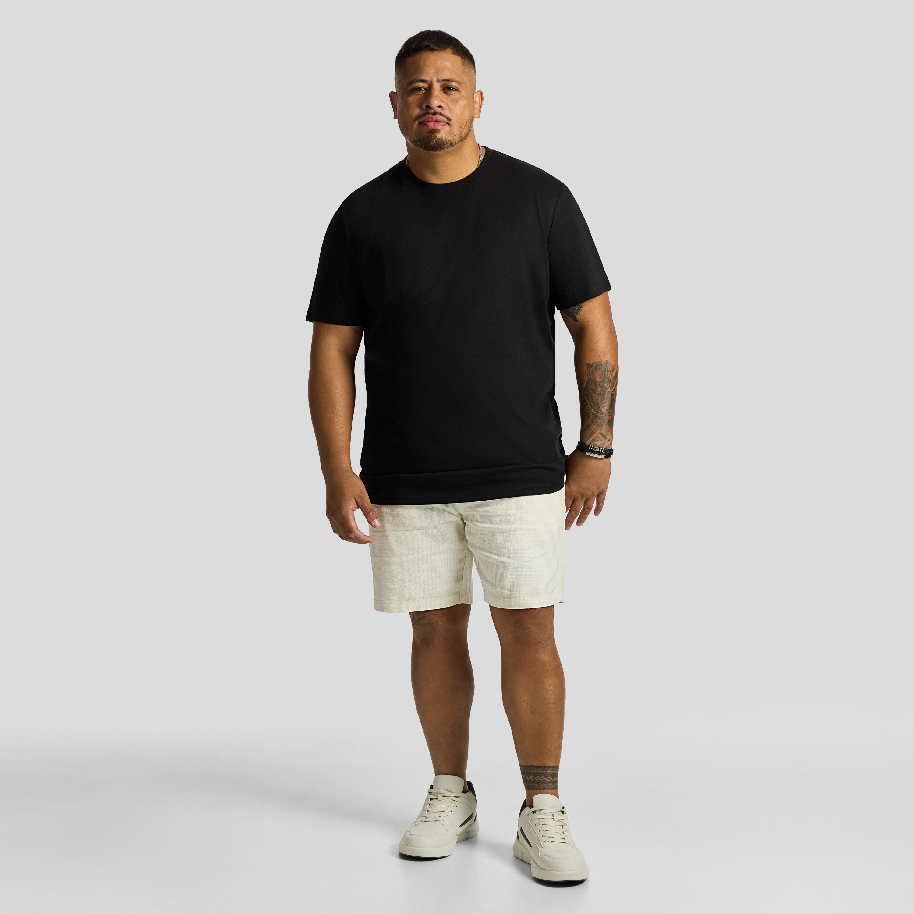 Off White Kai Textured Elastic Waist Short