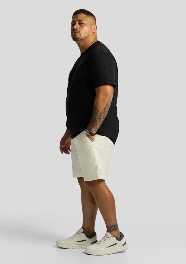 Off White Kai Textured Elastic Waist Short
