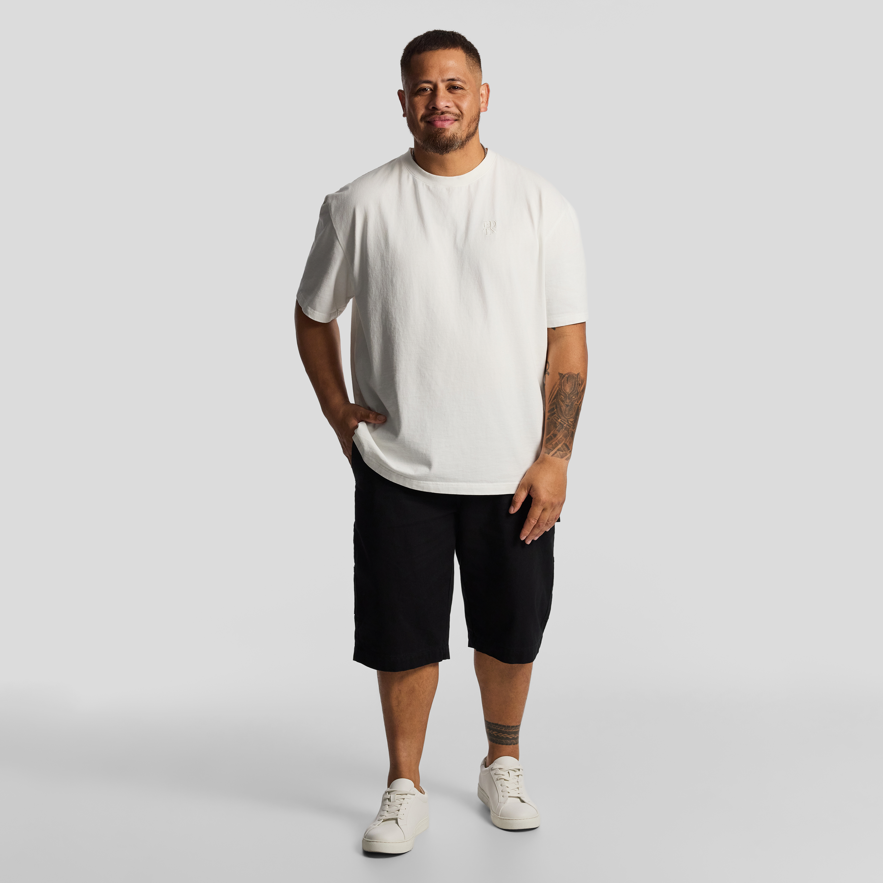 Black Nate Relaxed Carpenter Short