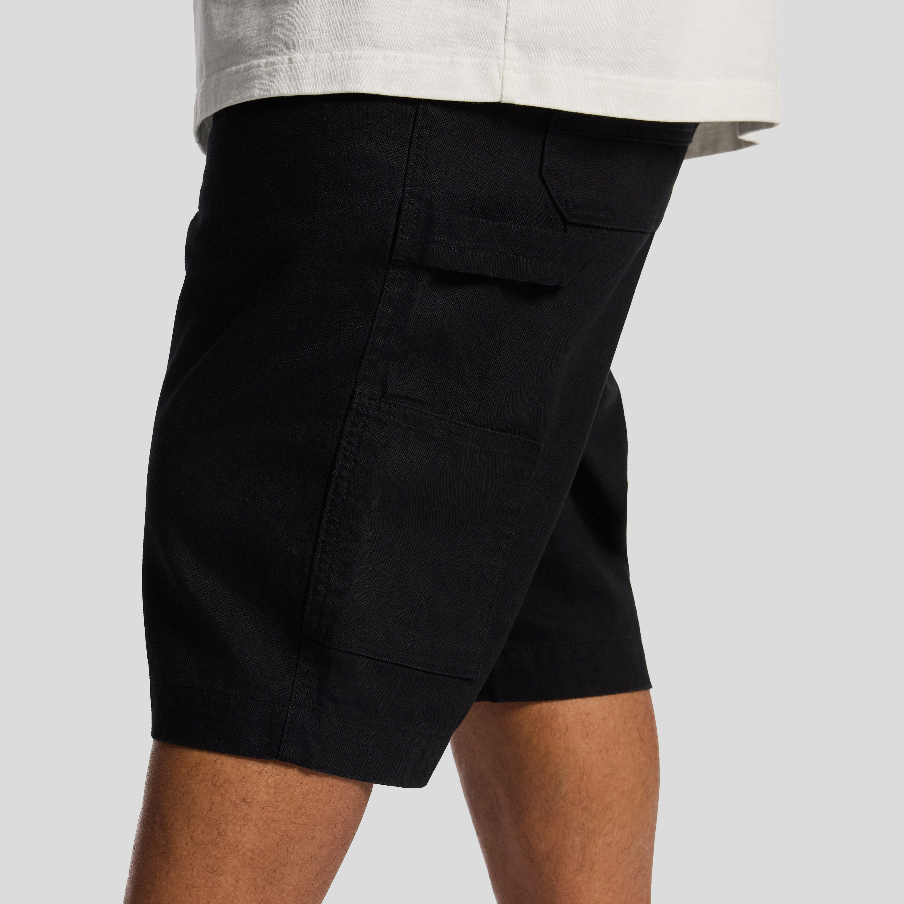 Black Nate Relaxed Carpenter Short