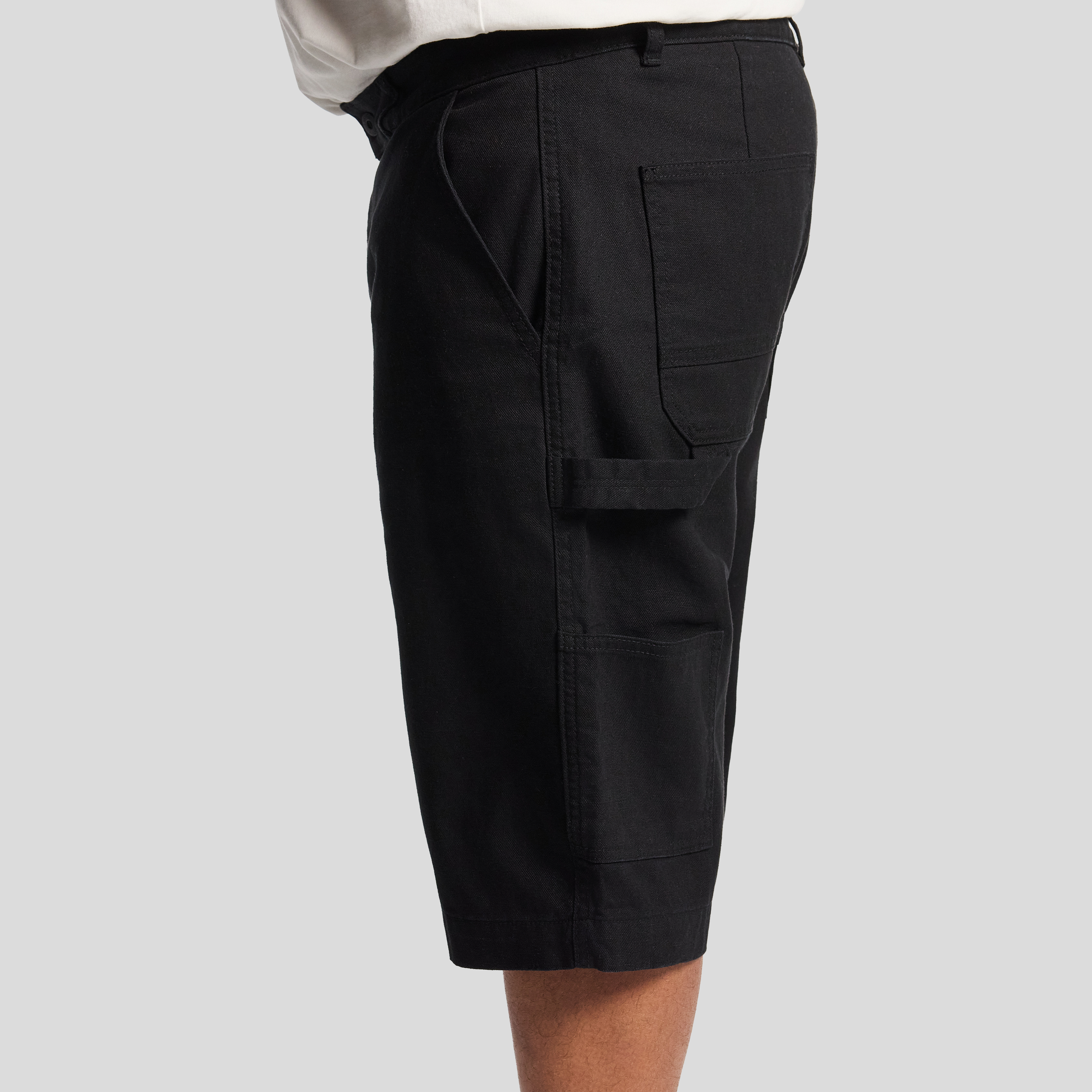 Black Nate Relaxed Carpenter Short