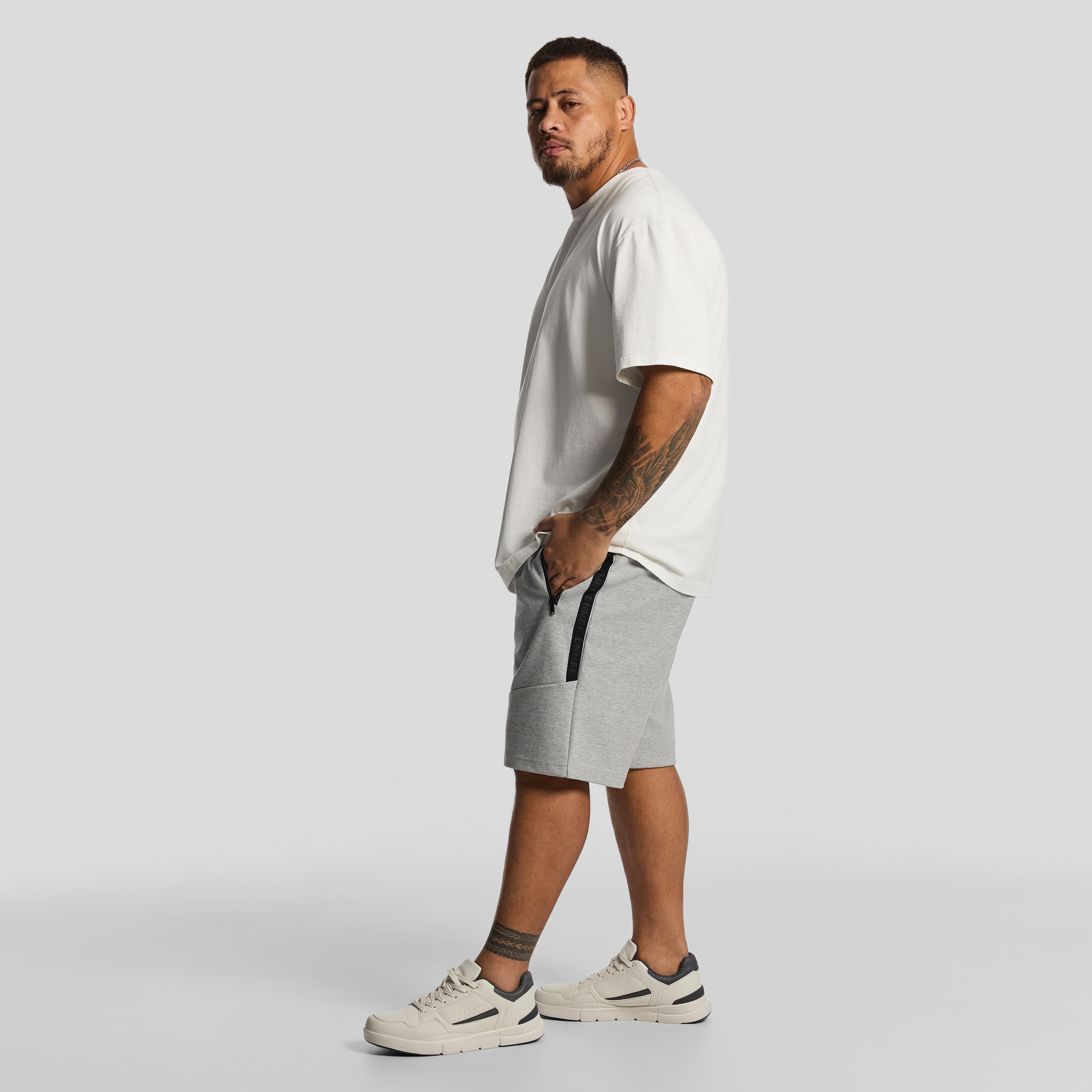 Grey Marle Dnmrk Sweat Short