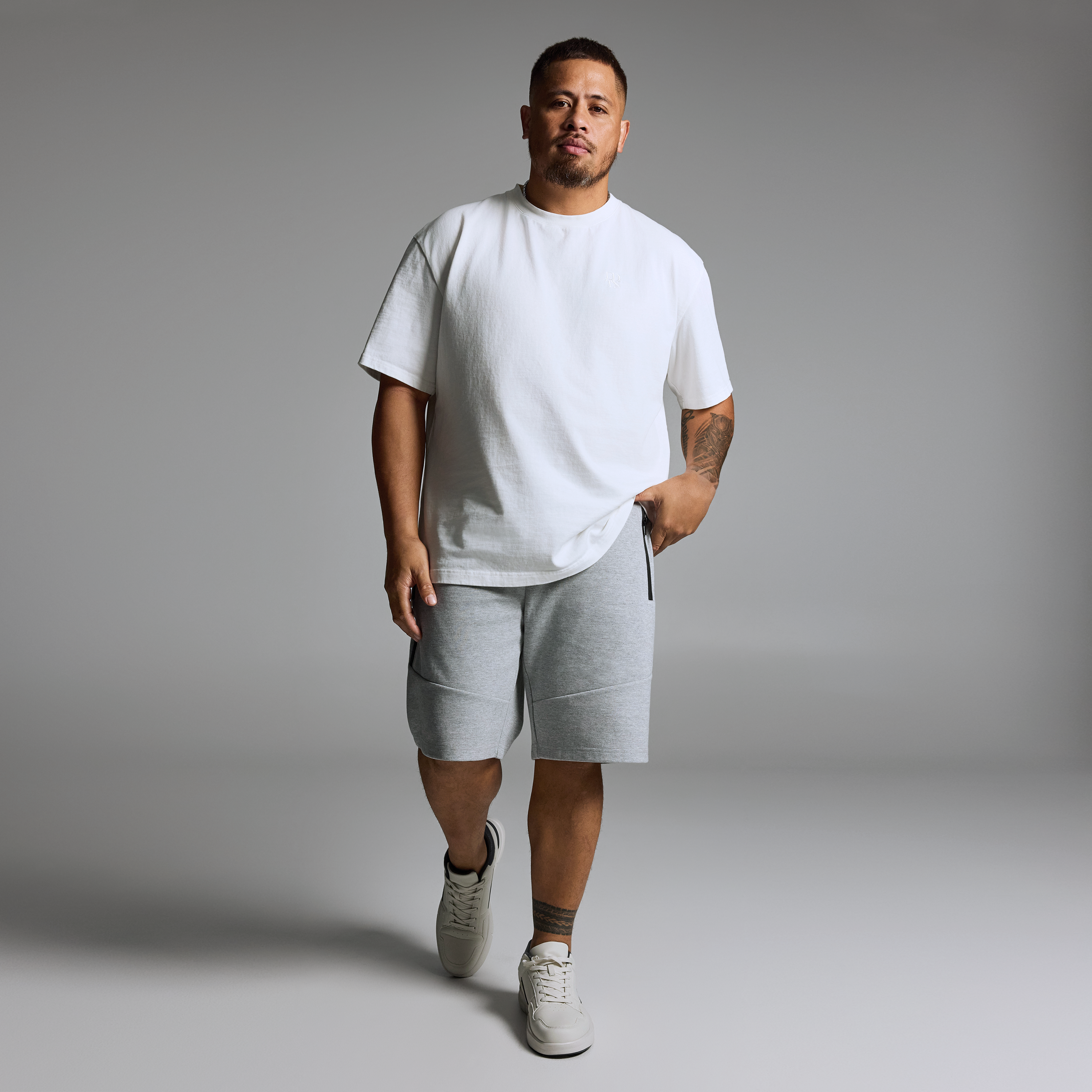 Grey Marle Dnmrk Sweat Short