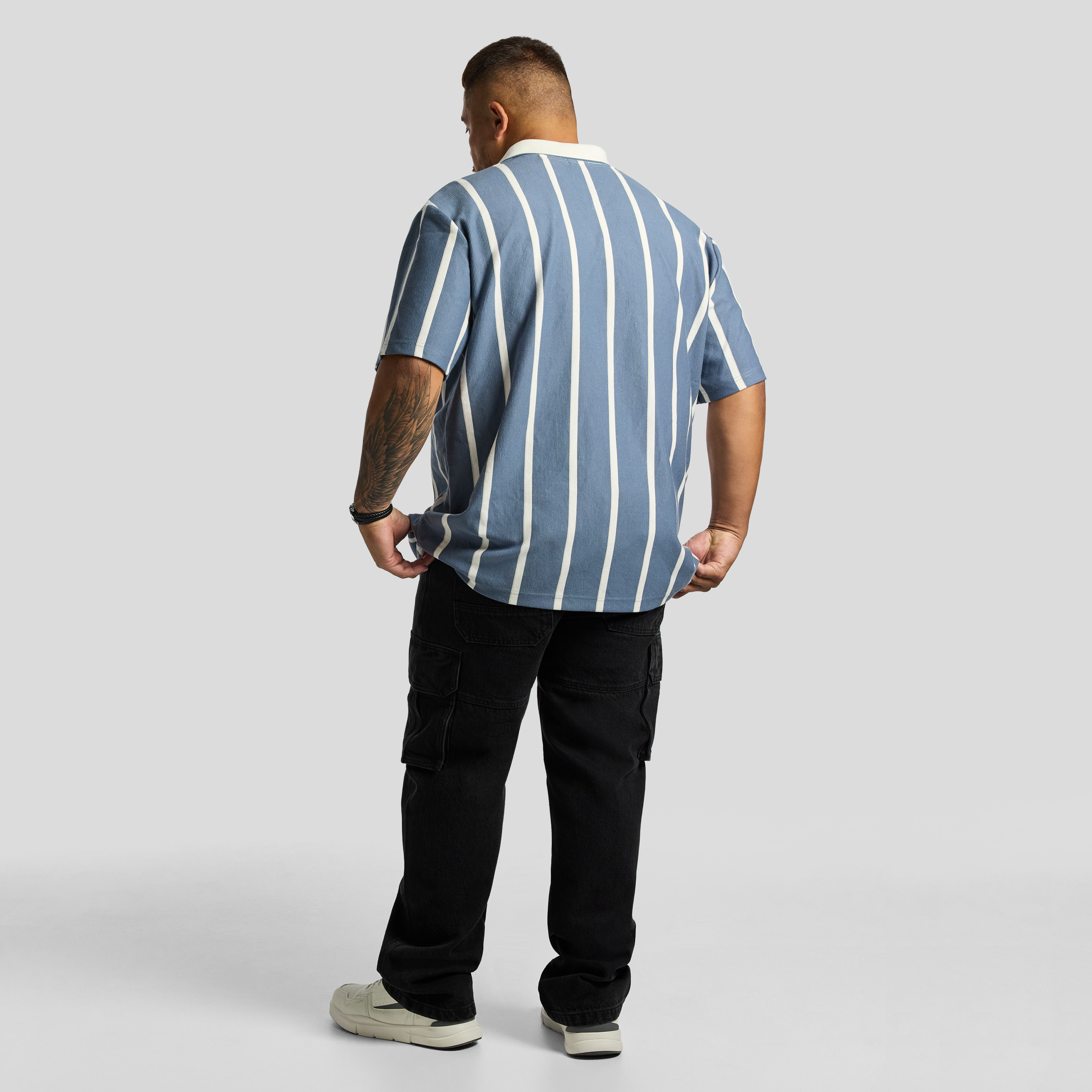 Blue Manly Relaxed Smart Polo