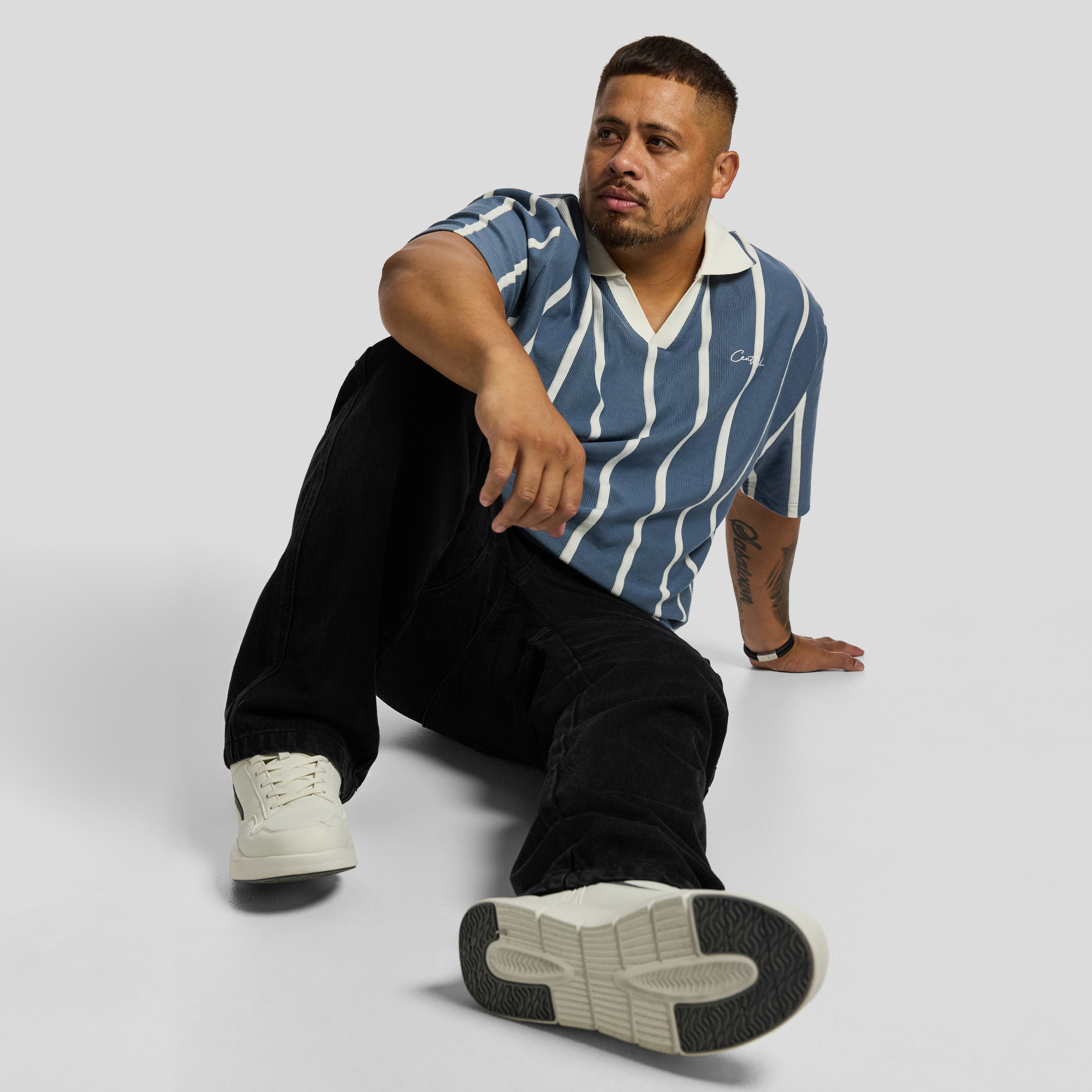 Blue Manly Relaxed Smart Polo